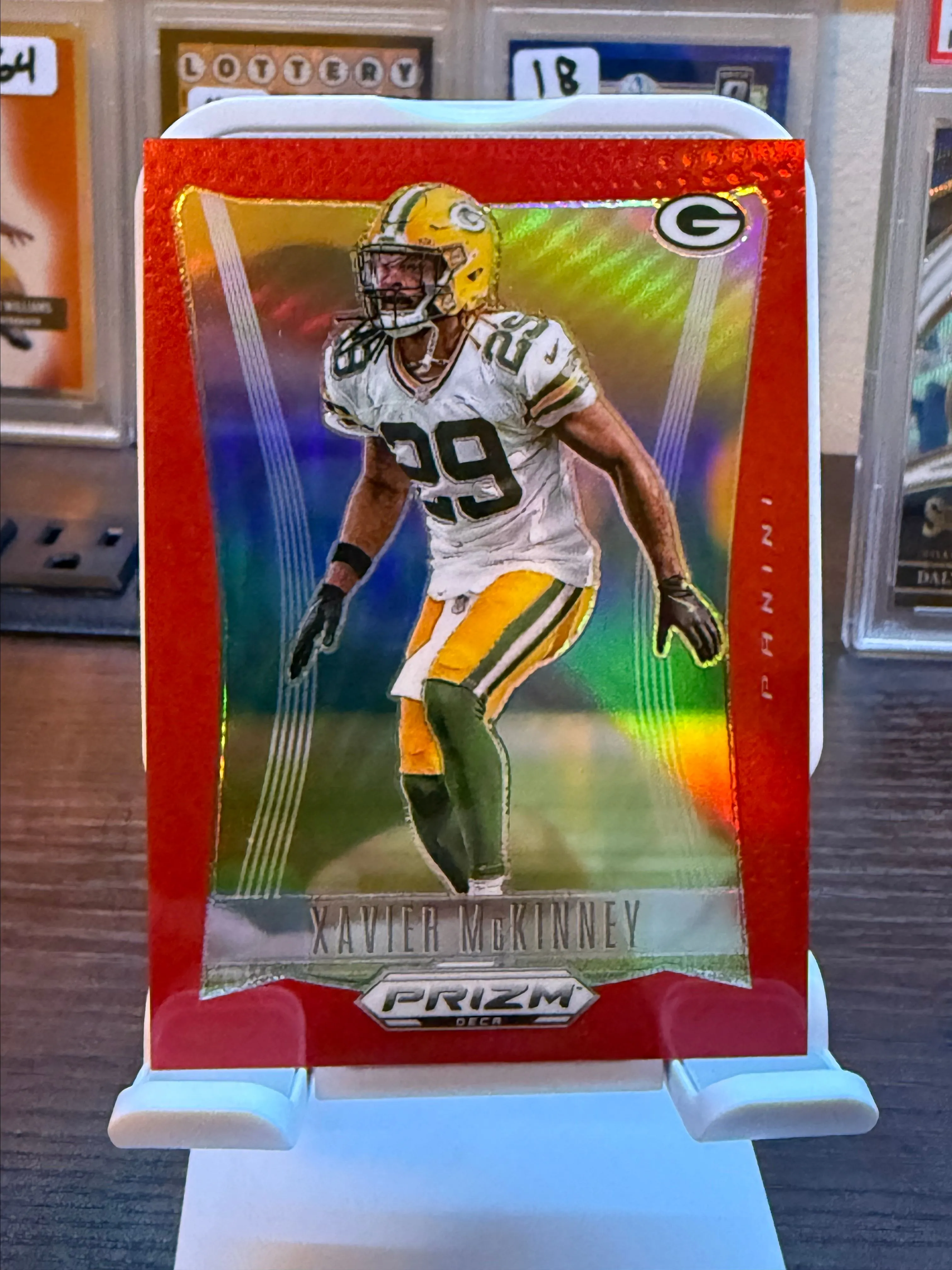 Product image for 2024 Prizm Deca Xavier McKinney /199 Red