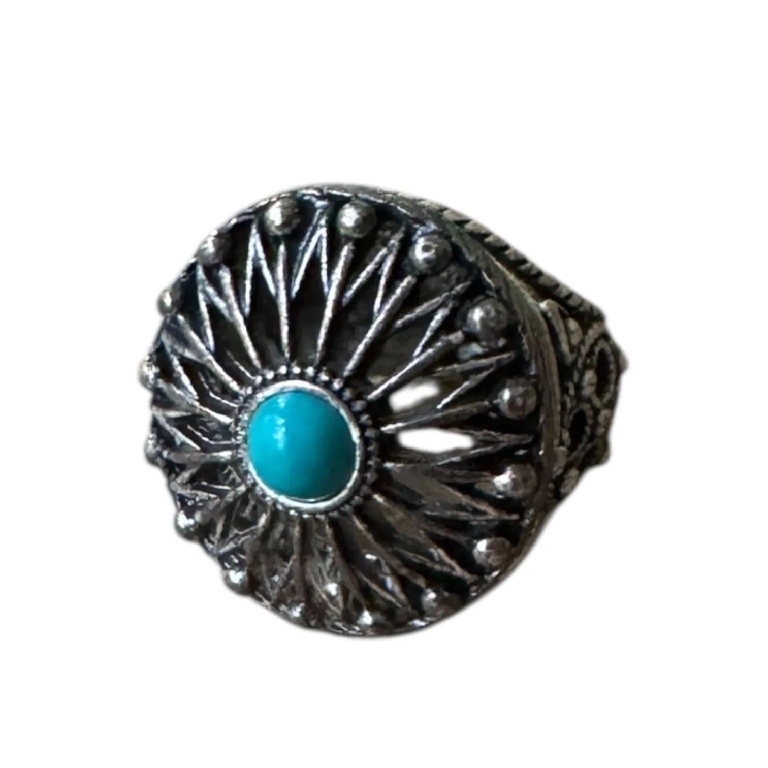 Product image for 19.  Lucky Brand Turquoise Ring Size 7