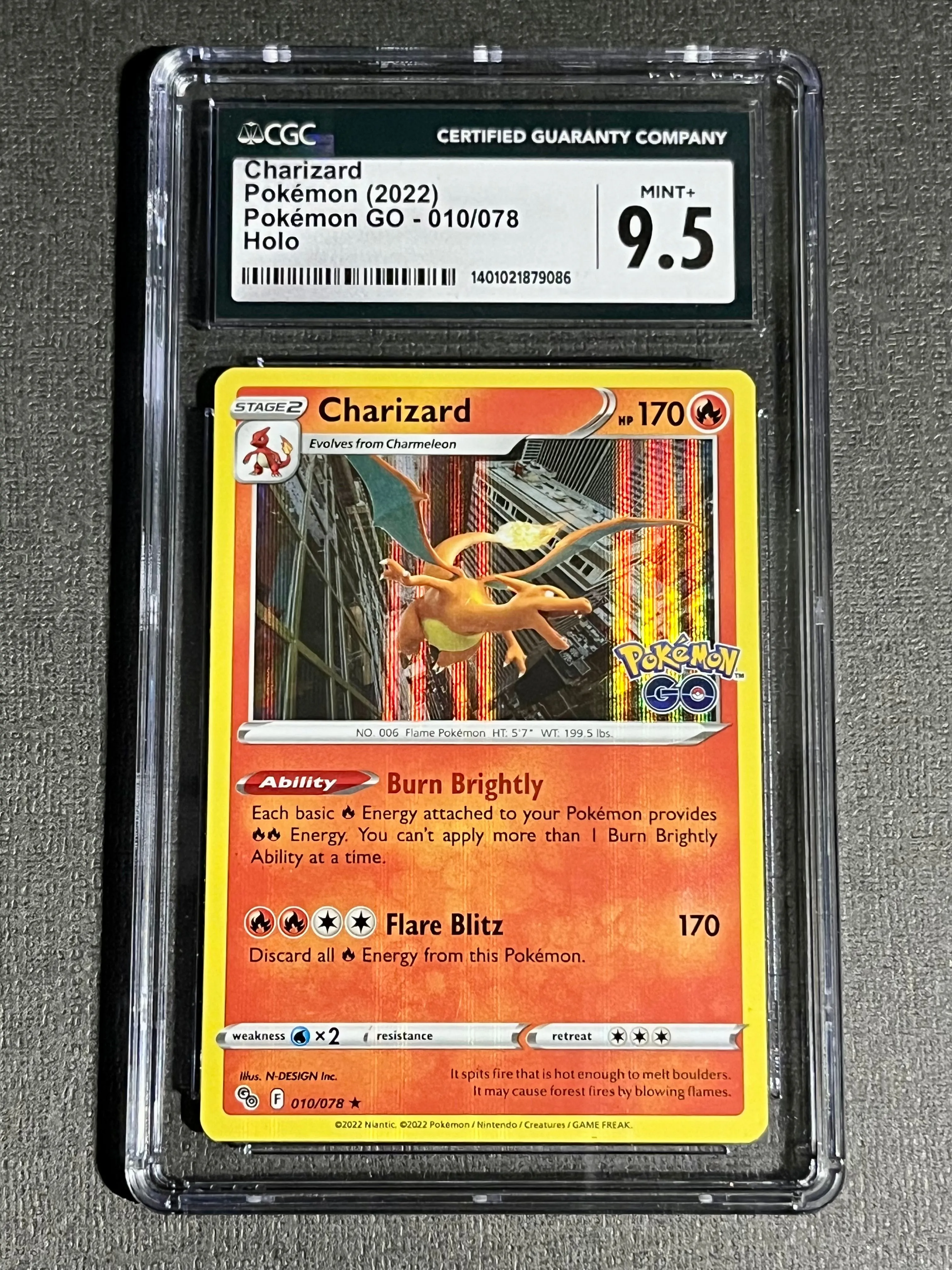 charizard pokemon go card holo PSA 10 main image 1