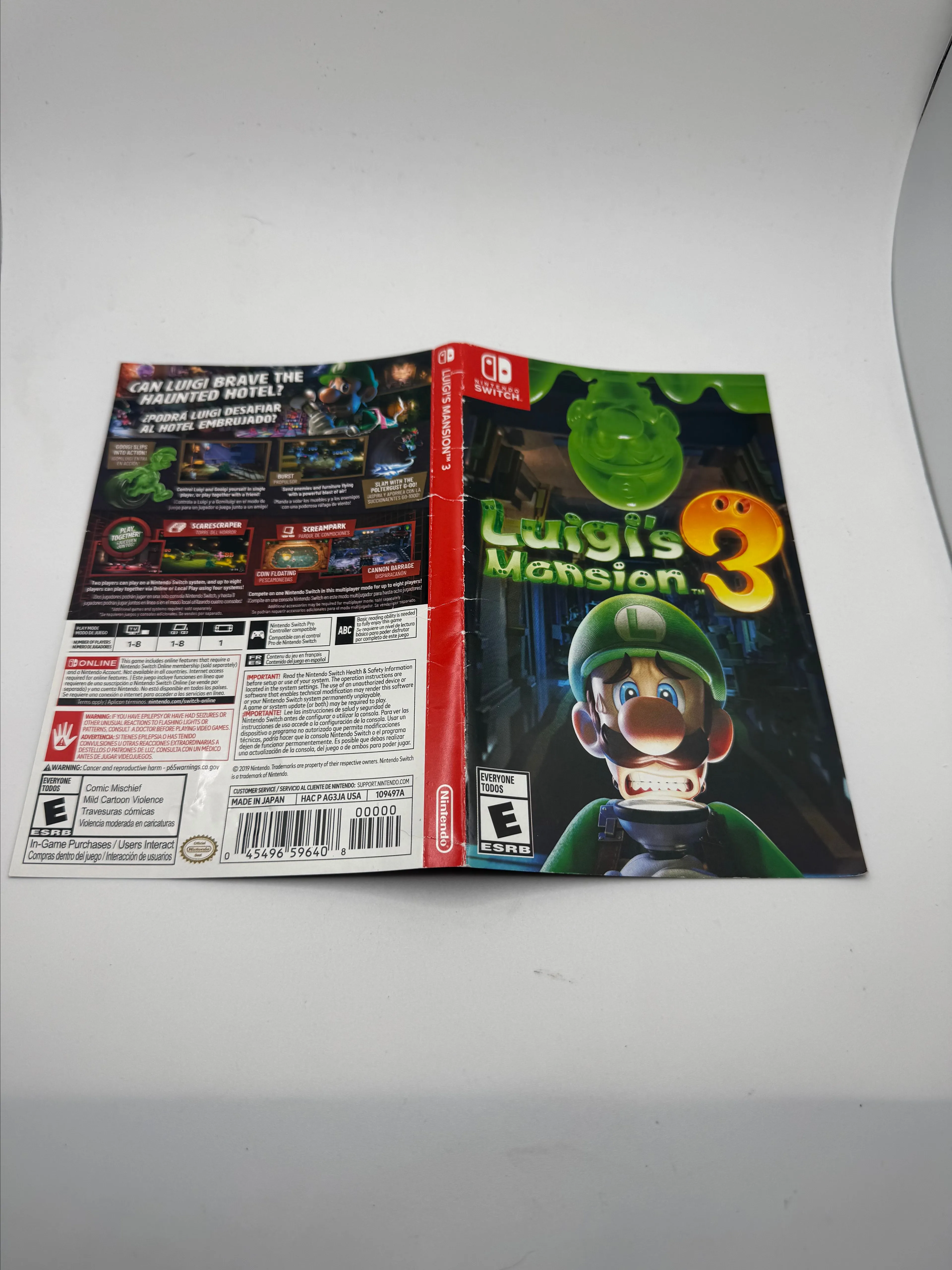Product image for Cover Art - Switch - Luigi's Mansion 3