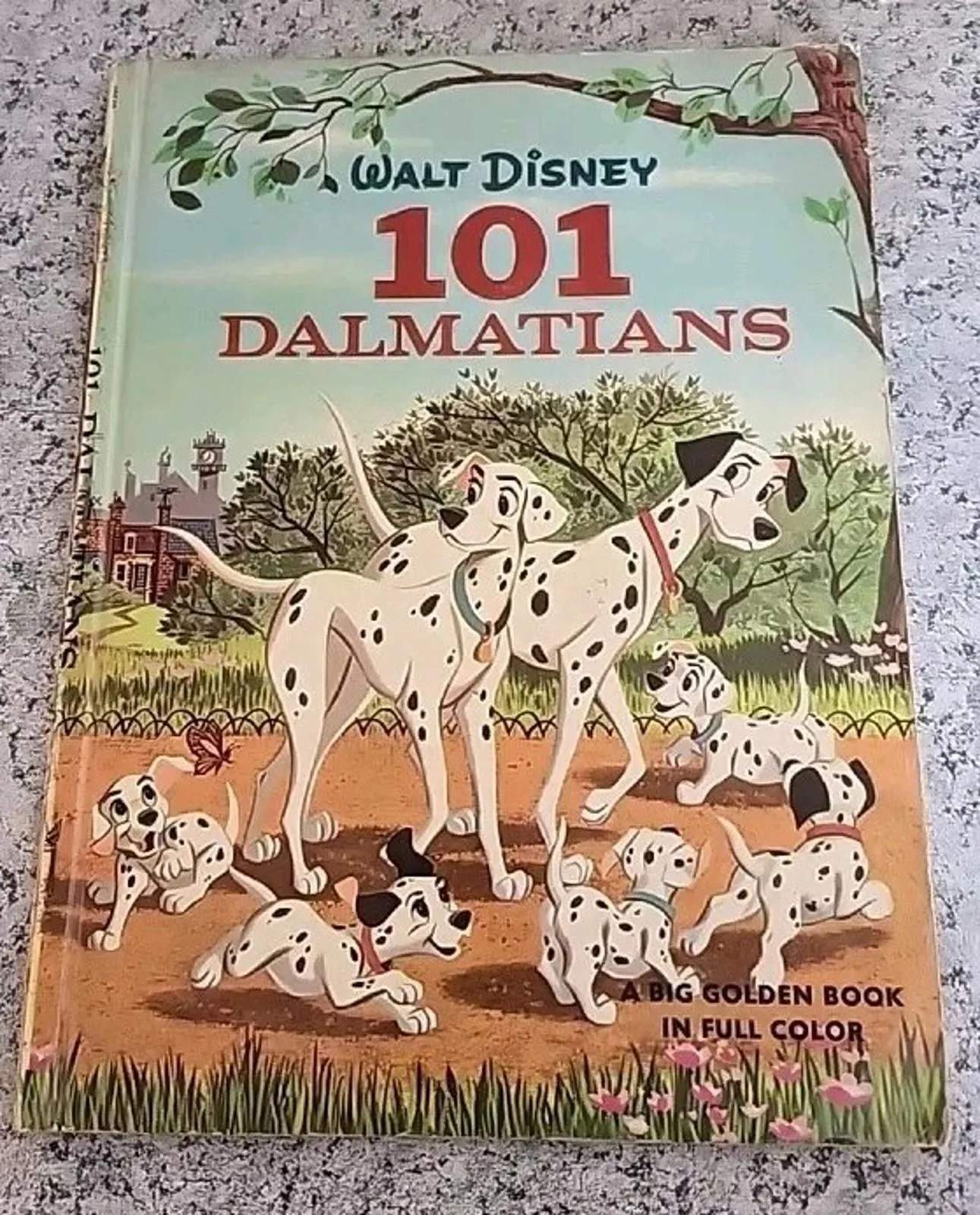 Product image for Vintage Big Golden Book Walt Disney 101 Dalmatians 1961 first printing hardcover