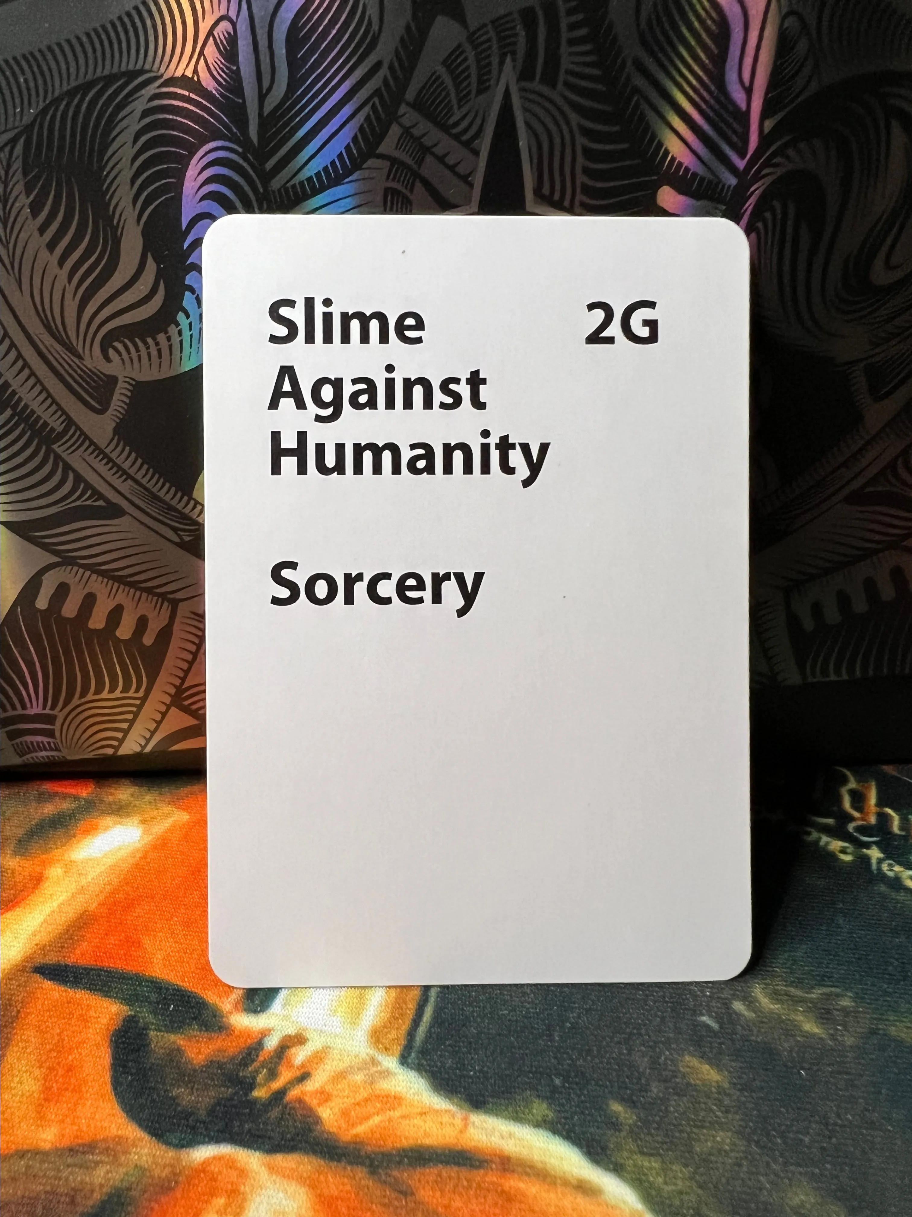 Product image for Single: 10X Slime Against Humanity CUSTOM PRINTED CARD (10 copies) - see description