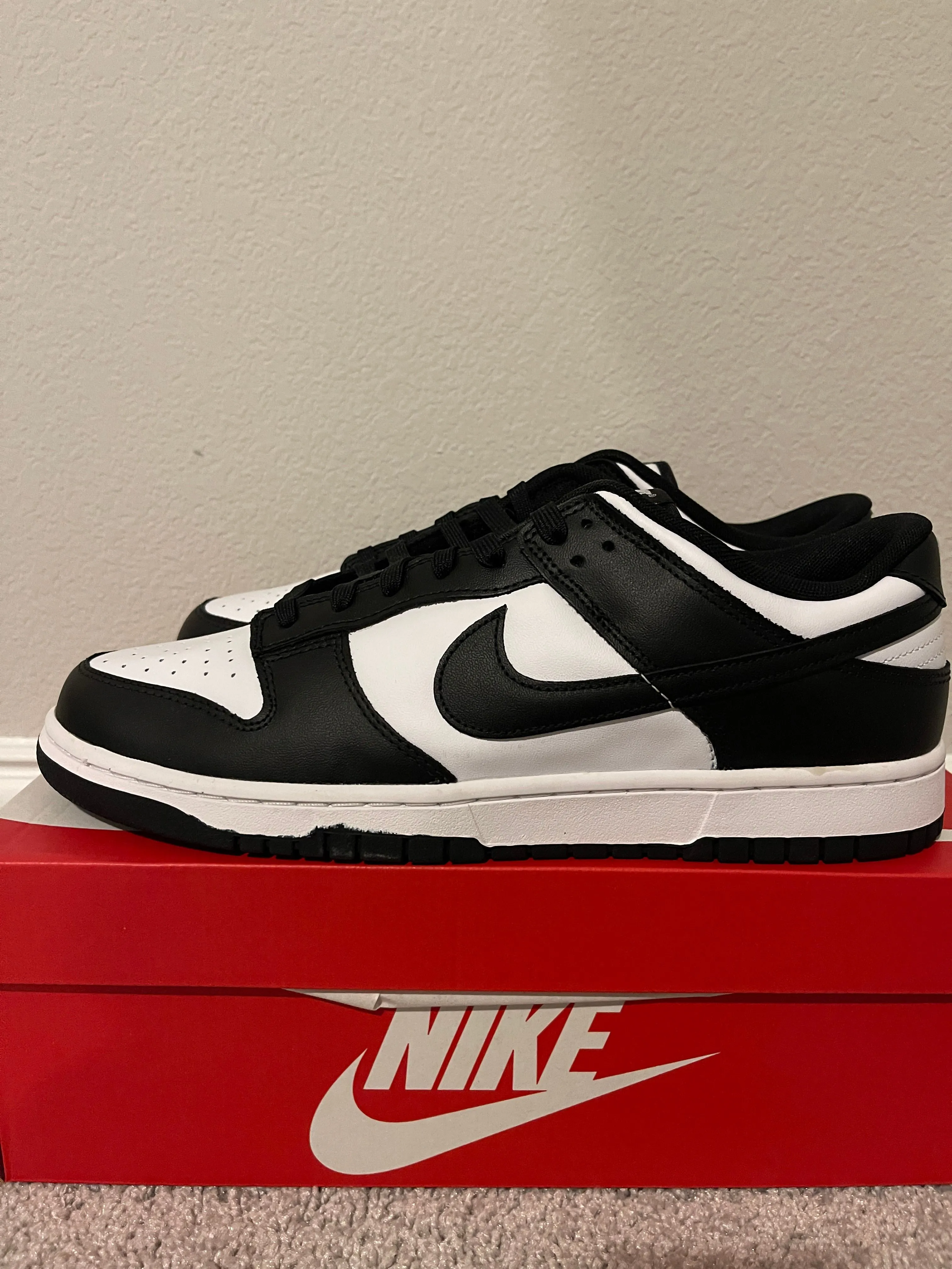 Product image for NEW Dunk Low Panda Black White 13 Mens