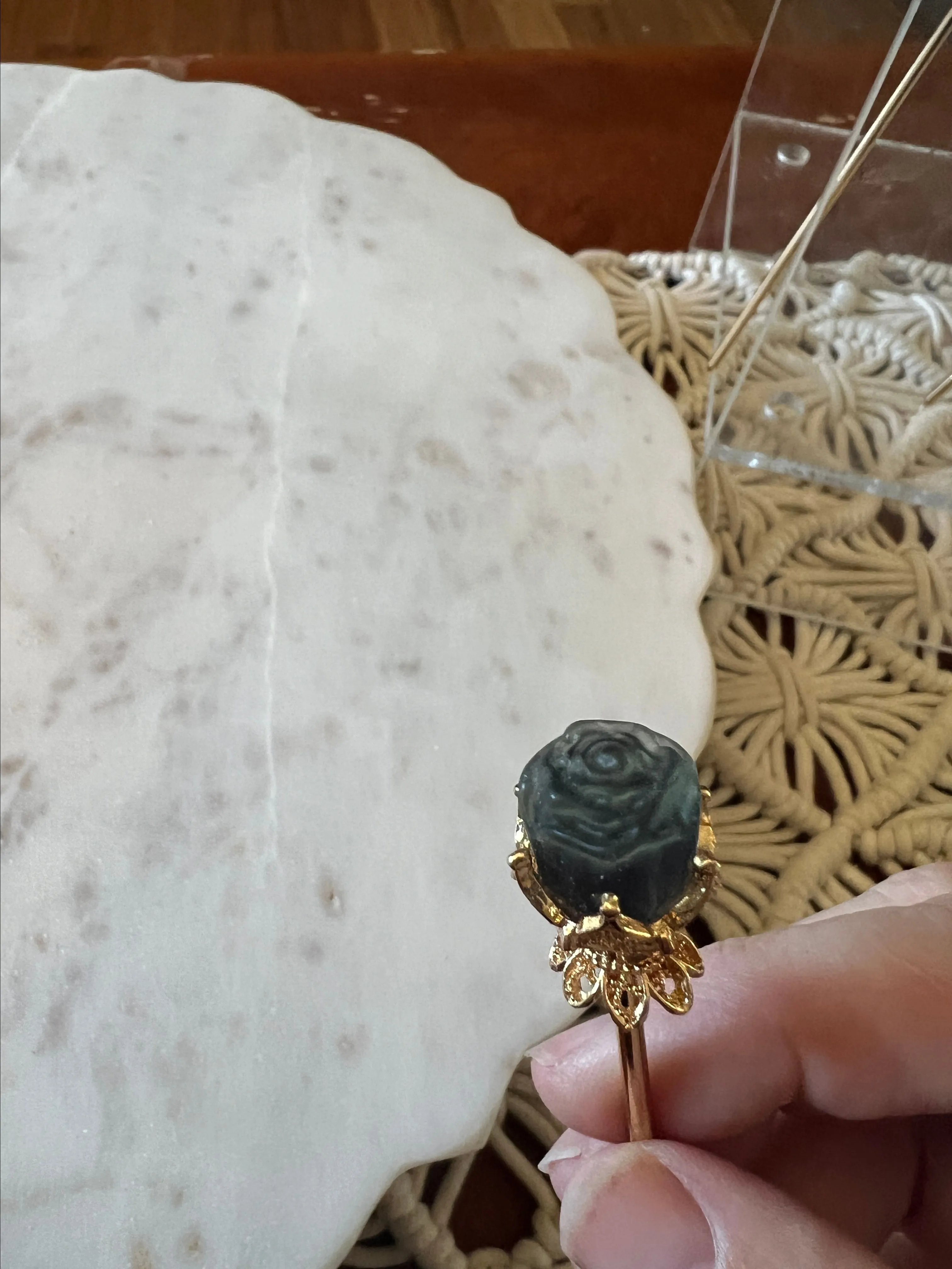 Product image for Crystal flower hair stick