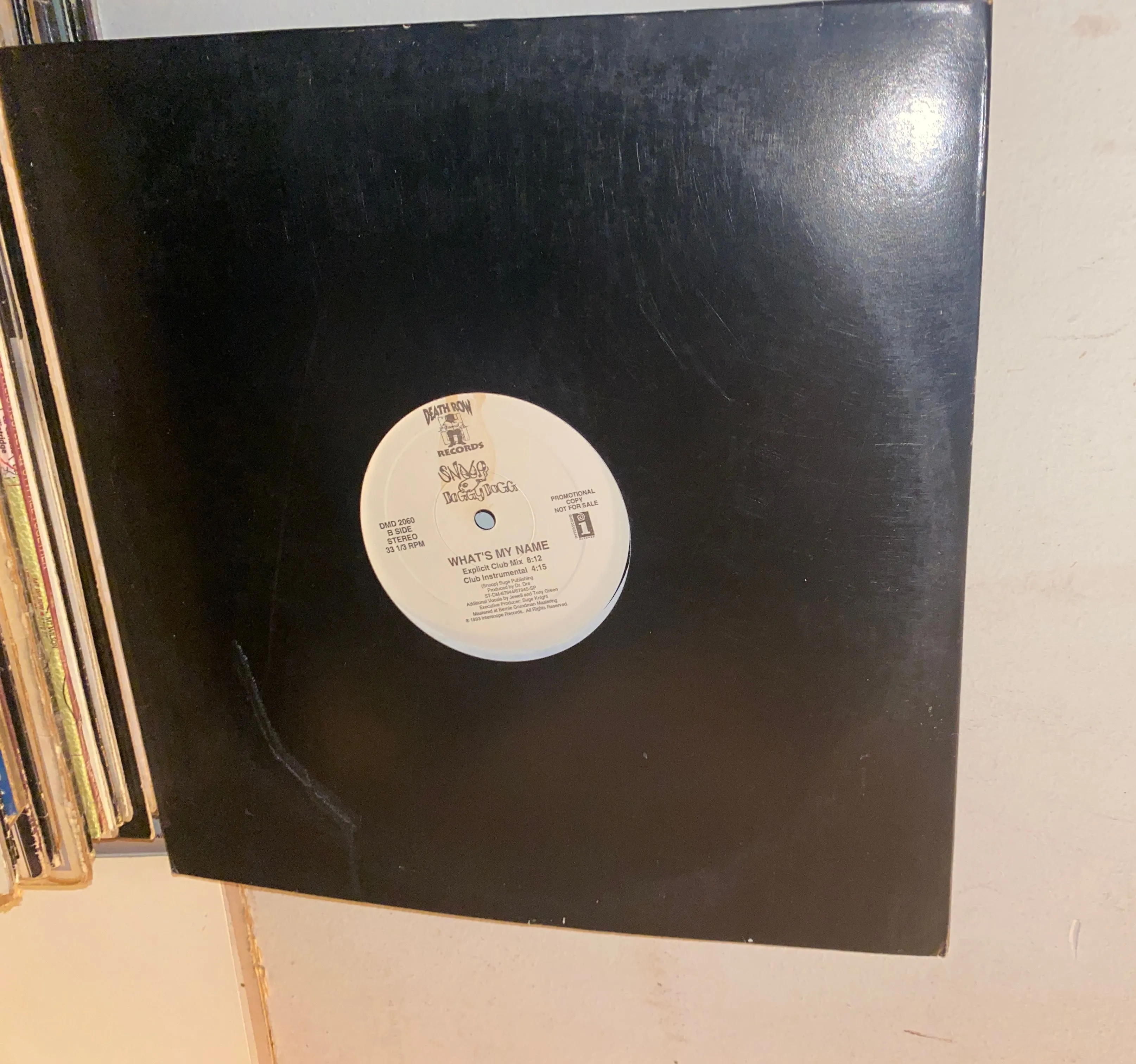 Product image for Snoop Doggy Dogg What's My Name? 12" Promo)  Media: Very Good Plus (VG+)   Will show some signs