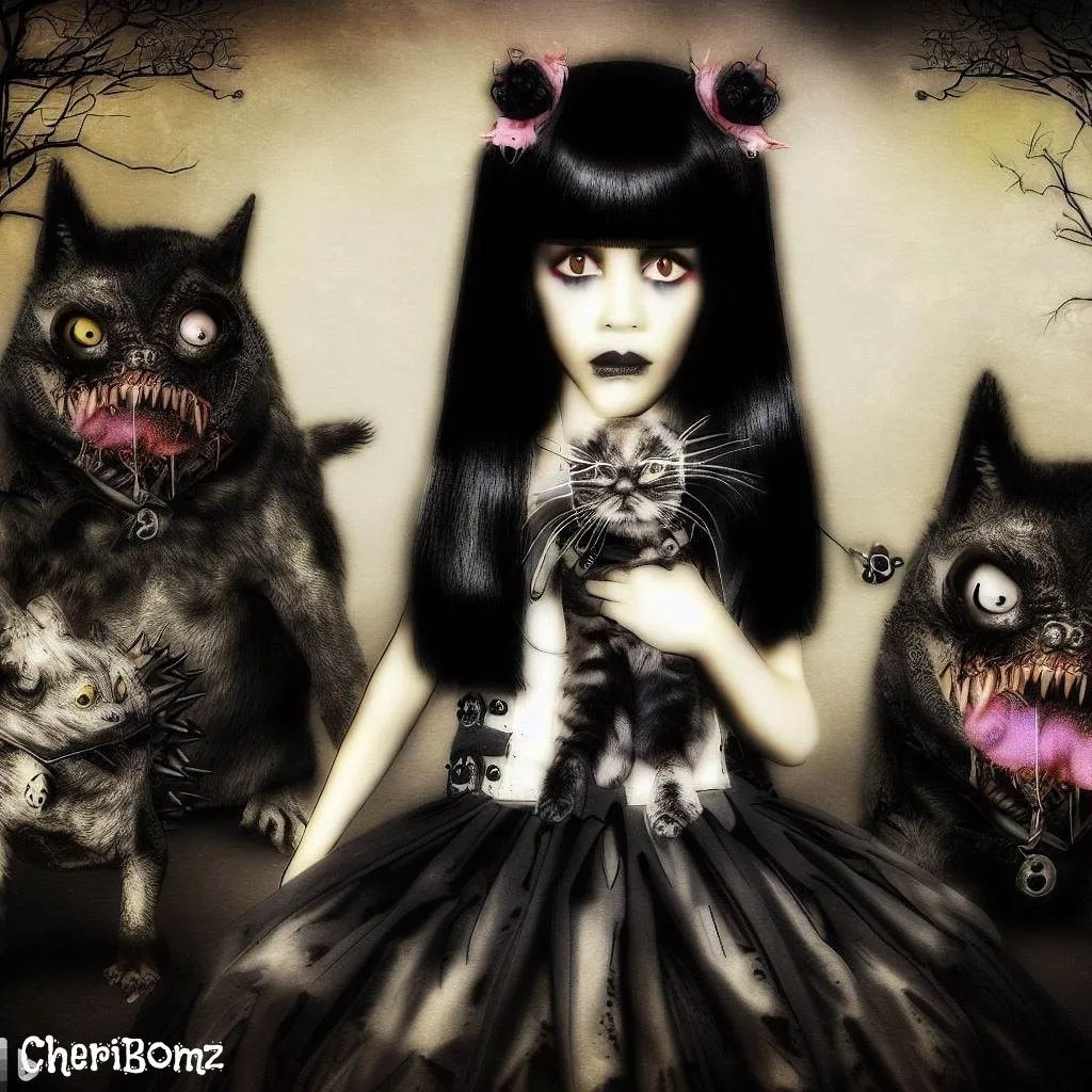 Product image for CheriBom & her Cats Halloween