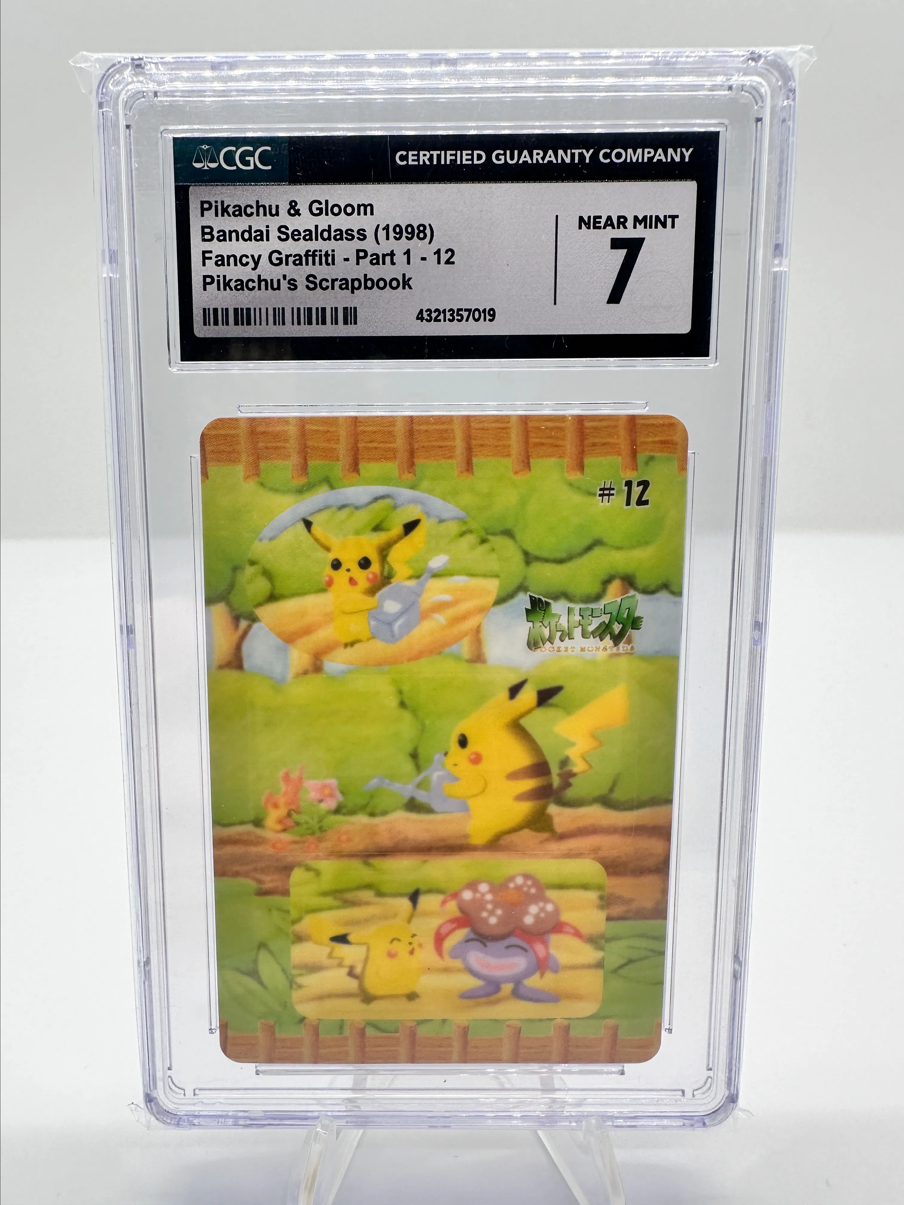 Product image for Pikachu & Gloom Sealdass Fancy Graffiti CGC 7