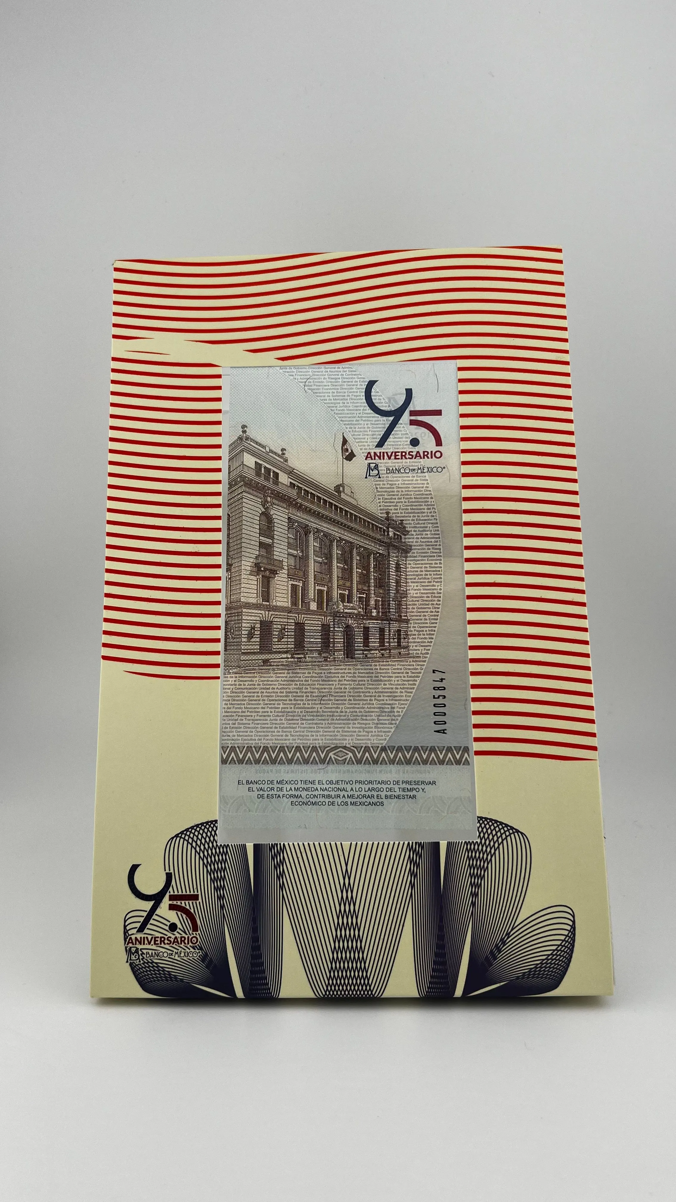 Product image for 95 Aniversario Banco De Mexico Billete Espécimen