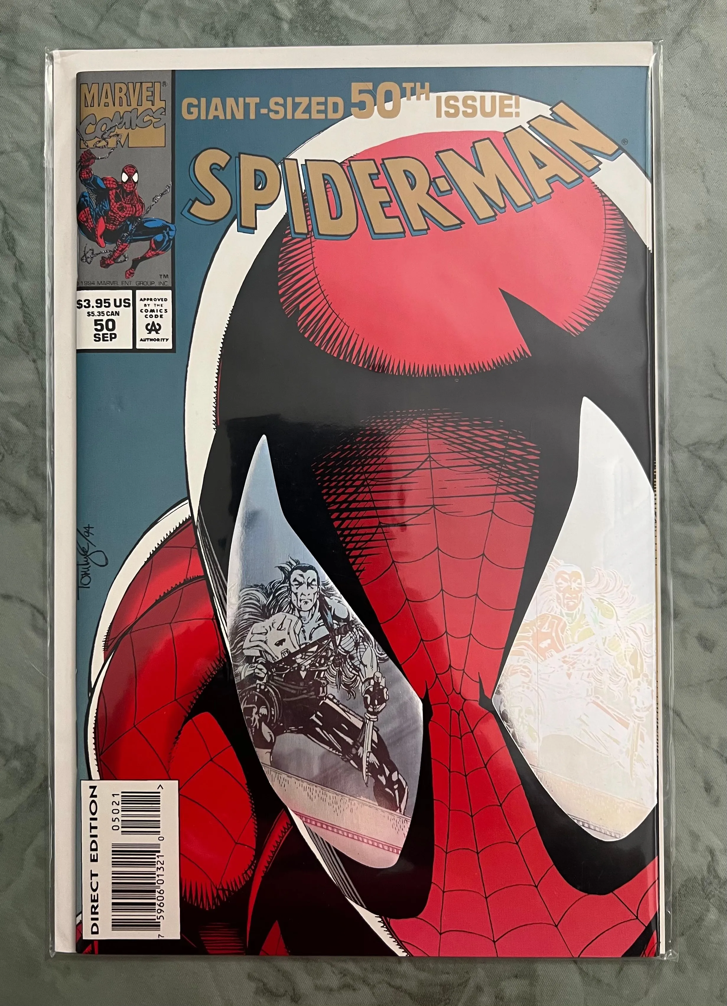 Product image for SPIDER-MAN 50 HOLOGRAPHIC FOIL COVER