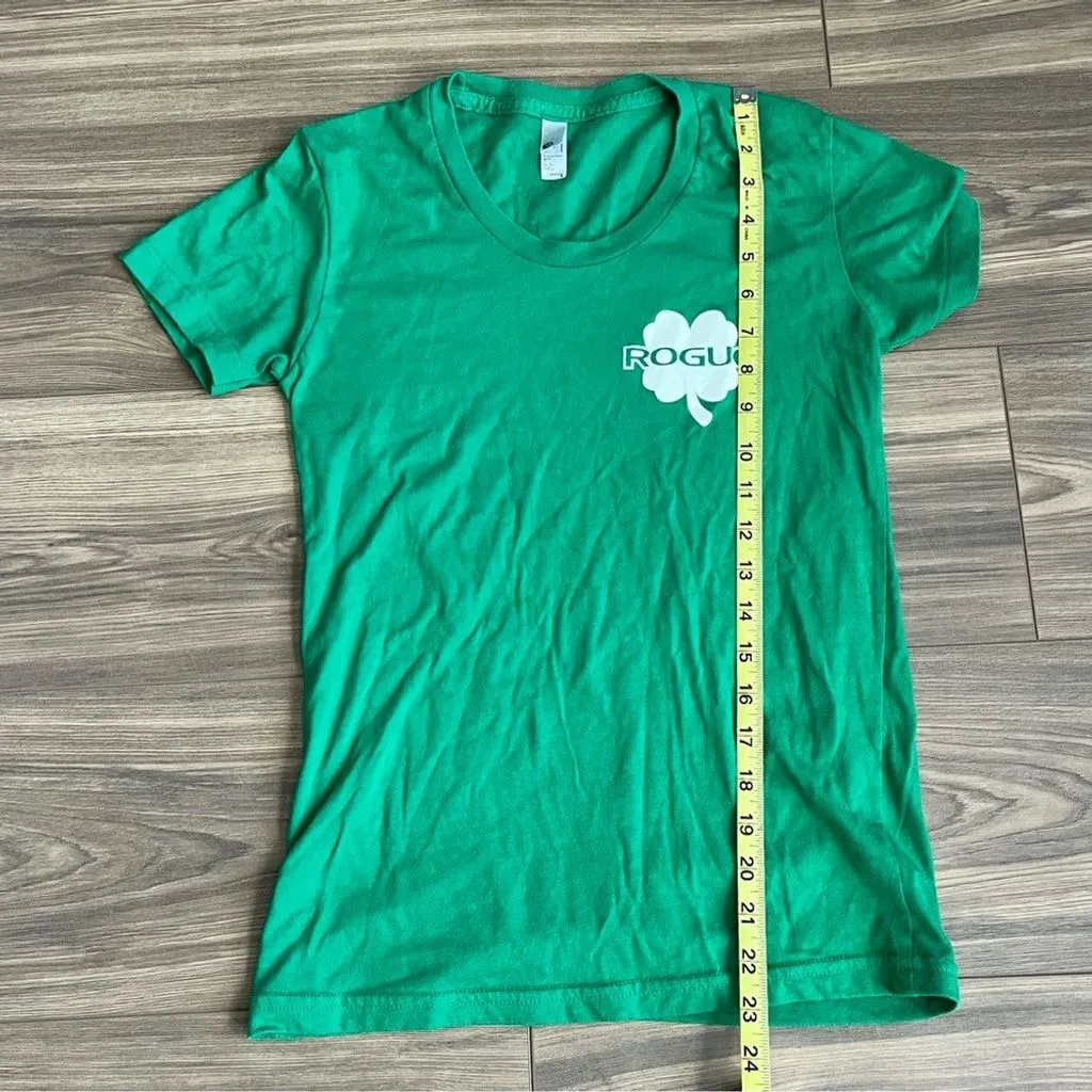 Product image for Rogue Fitness Green Shamrock Tee Shirt Small St Patrick’s Day