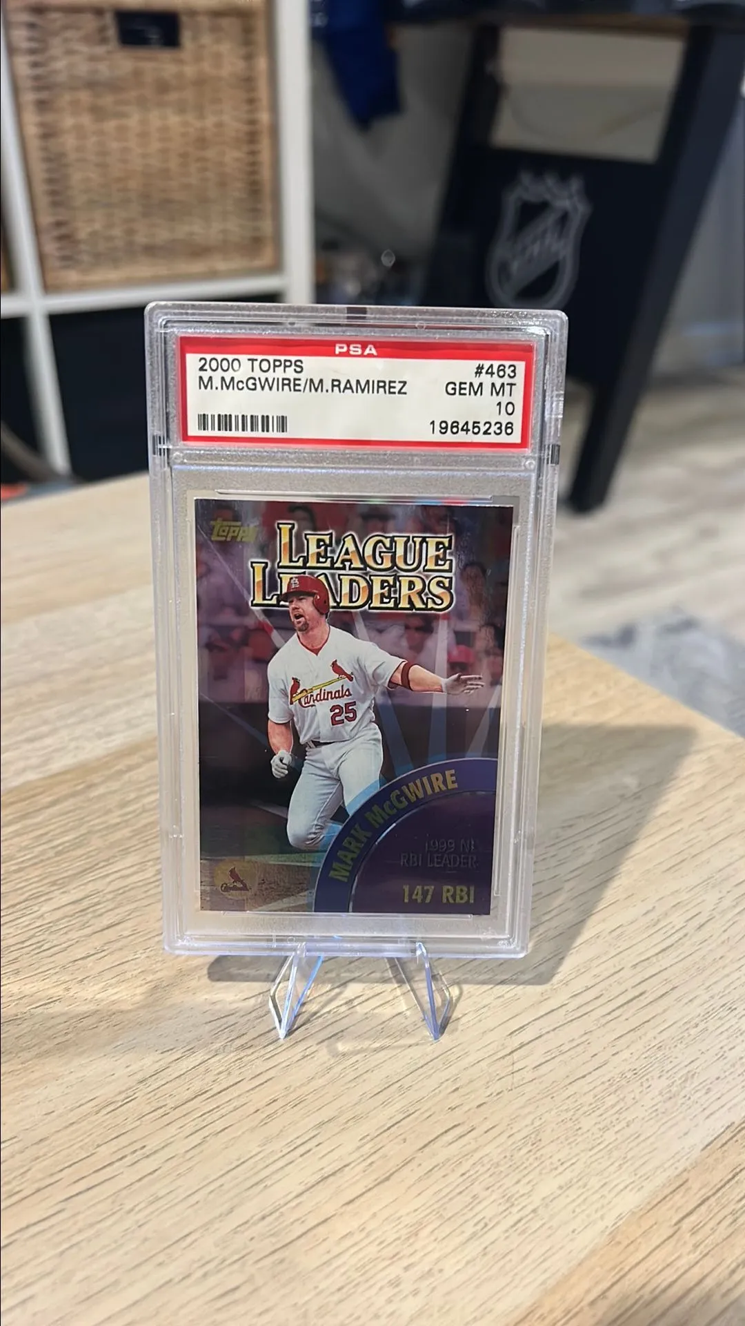 Product image for 2000 Topps League Leaders 463 M.Ramirez/M.Mcgwire PSA GEM MT 10