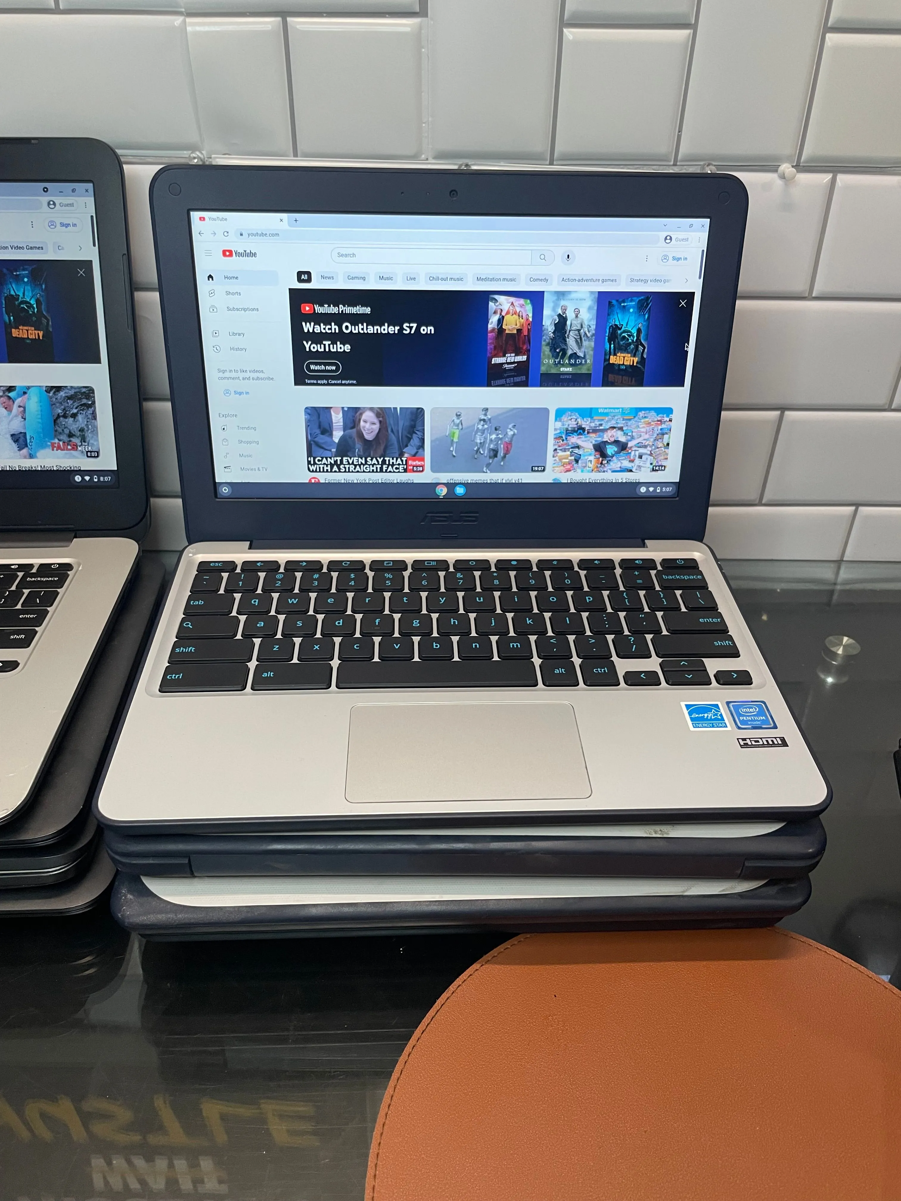 Product image for Asus 12.5” Laptop Hdmi webcam computer chromebook