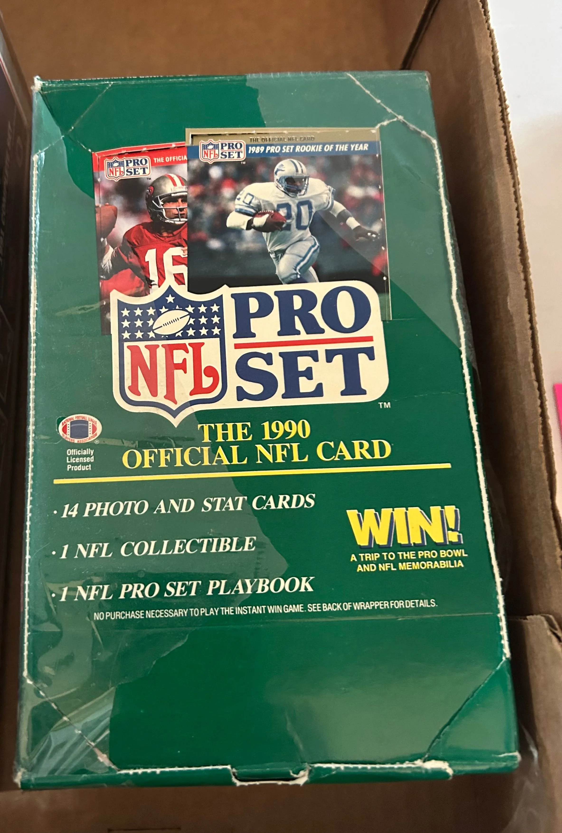 Product image for 1990 Pro Set sealed wax pack box series 1
