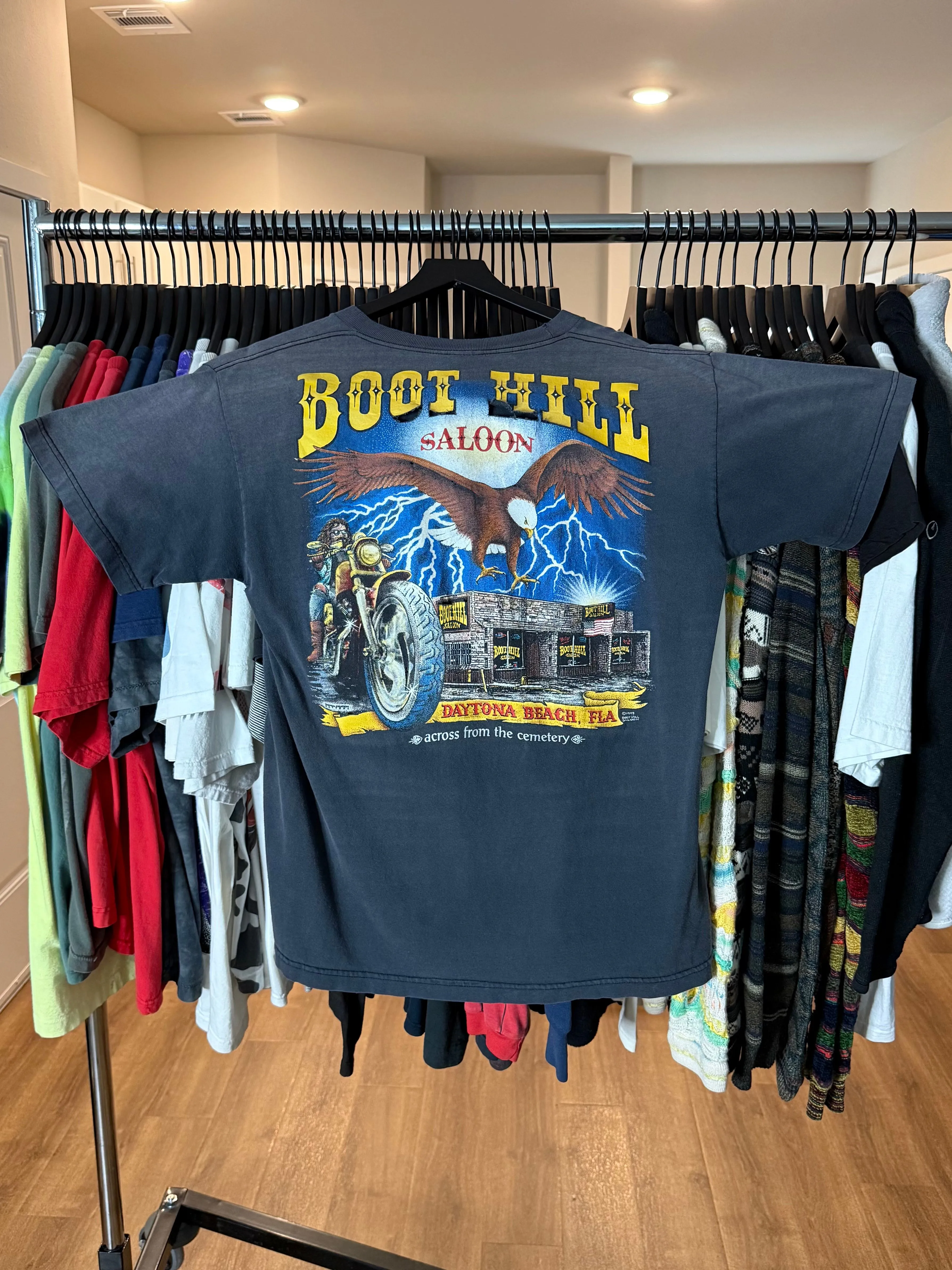 Product image for Boot Hill 1995 Thrashed Shirt - L