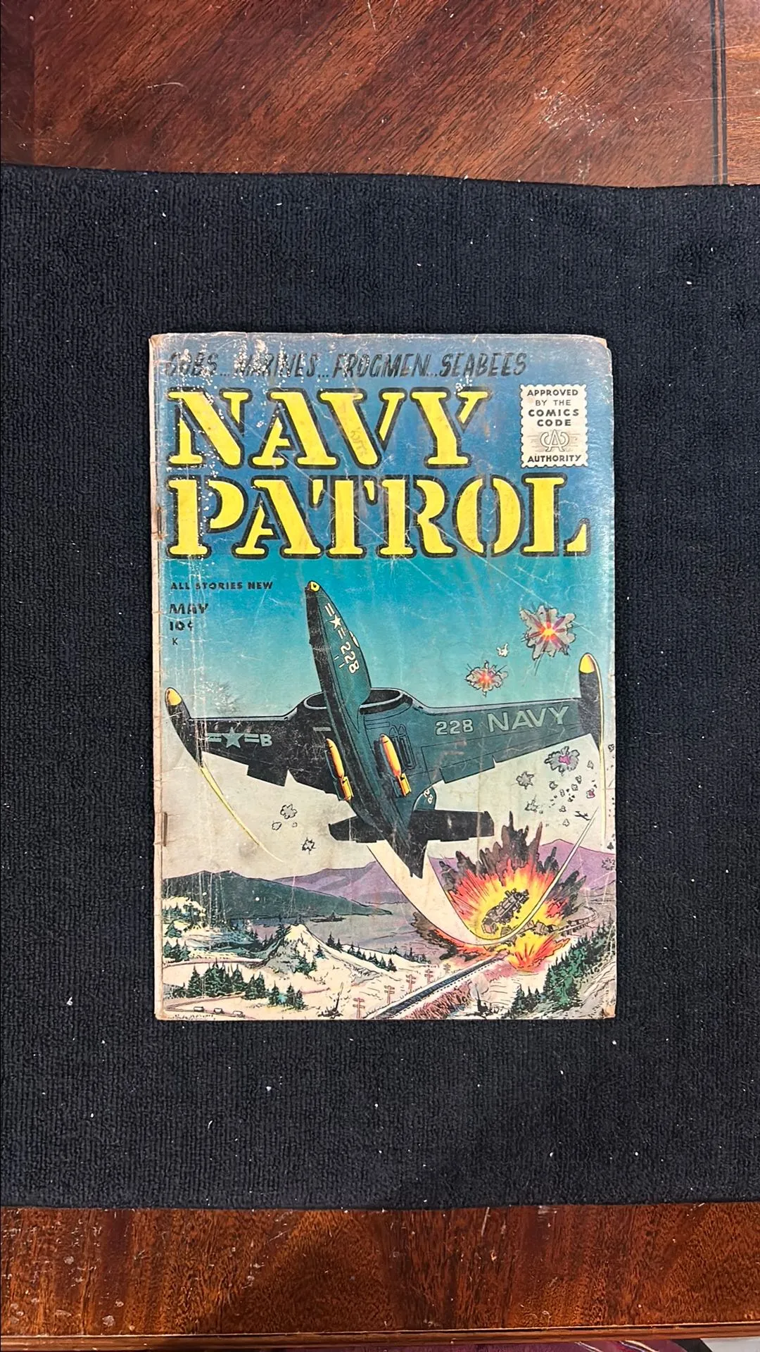 Product image for Vtg Navy Patrol vol 1 number 1 1955.