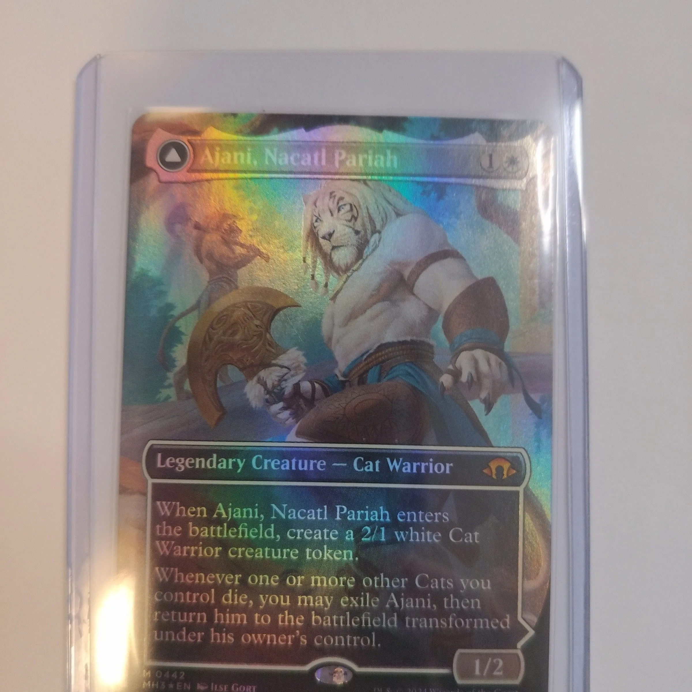 ajani, nacatl pariah (BORDERLESS FOIL)  Whatnot: Shop, Sell, Connect