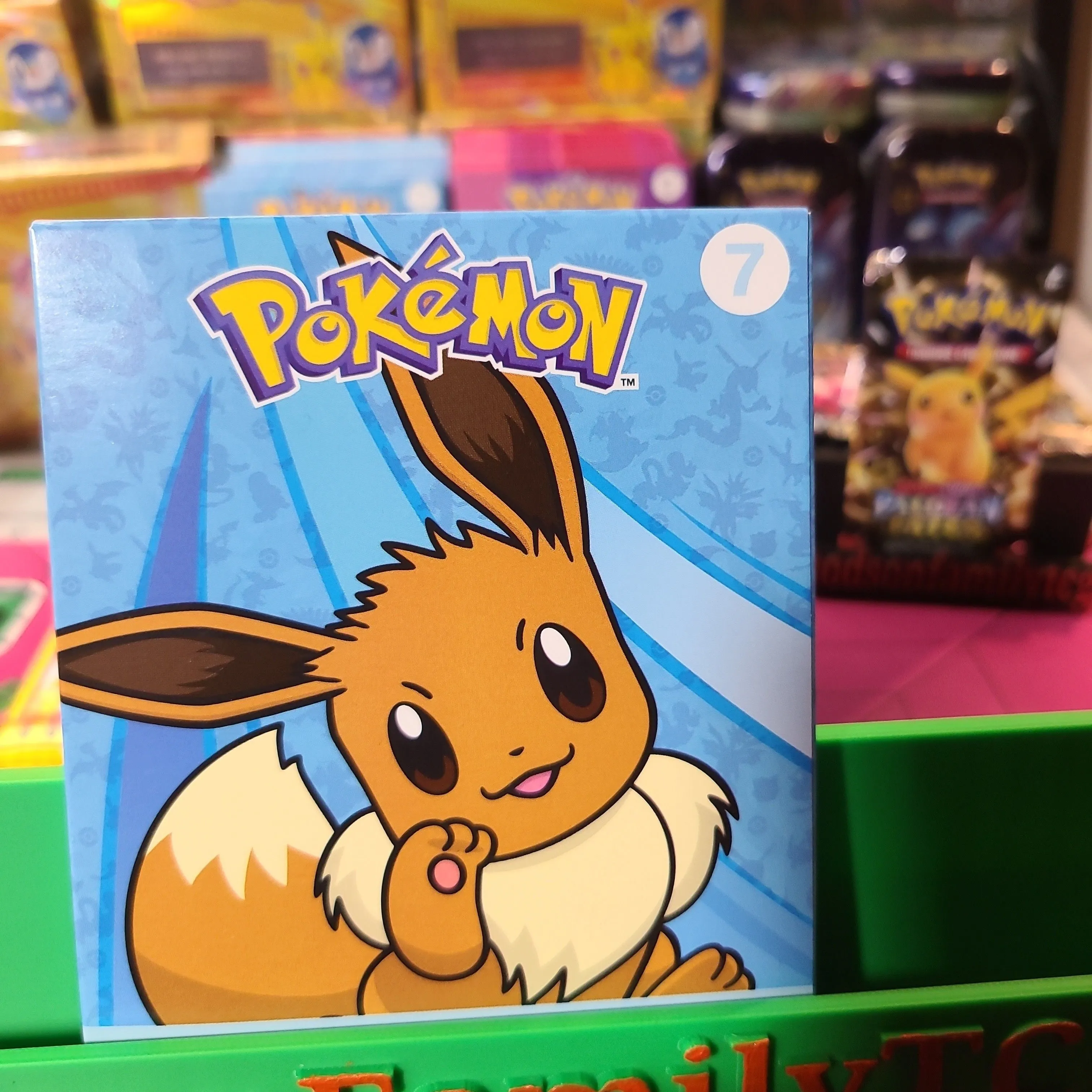 Product image for 2025 McDonald's pokemon eevee box.