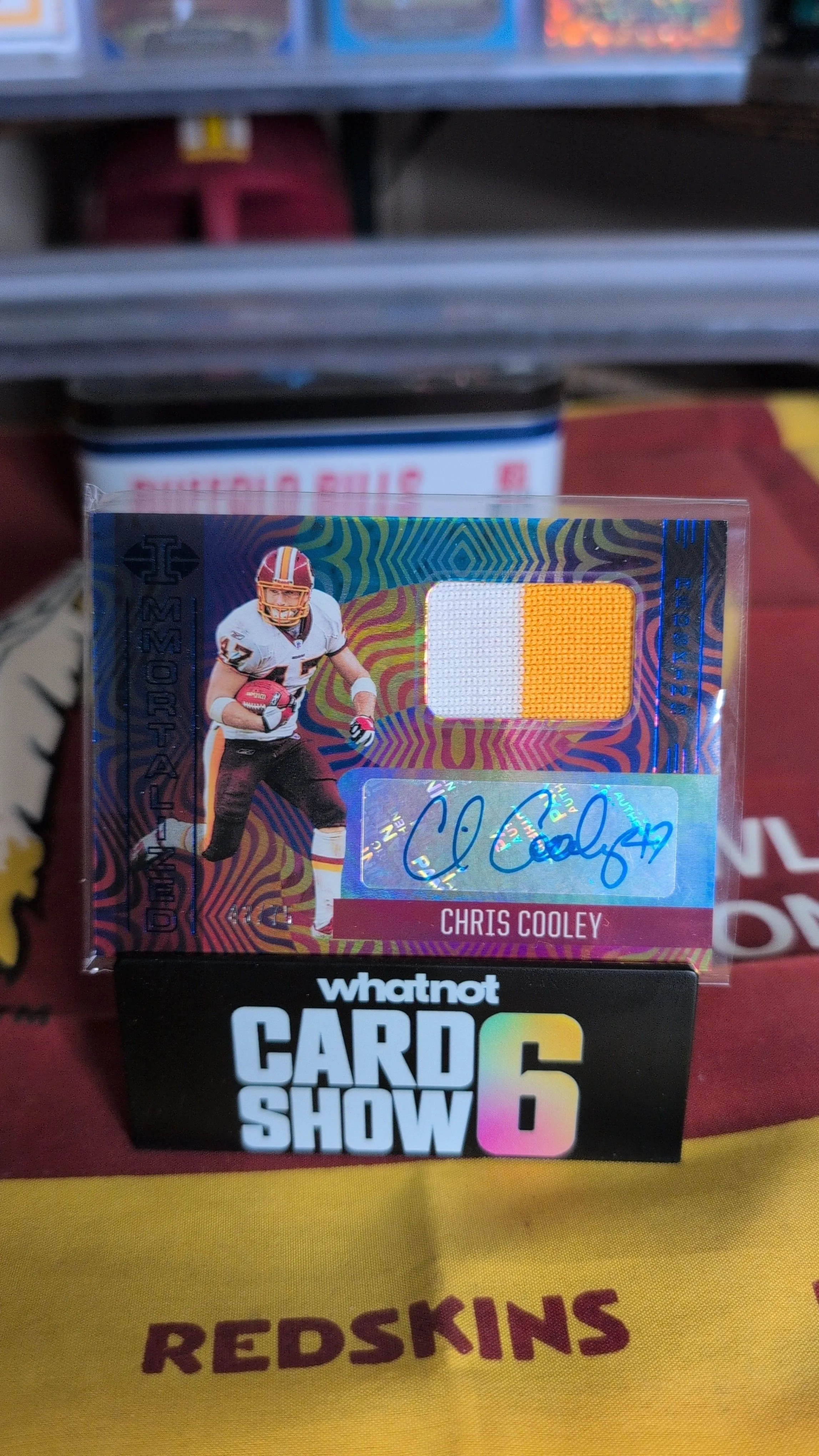 Product image for Chris Cooley immortalized jerseys blue patch Auto 43/75