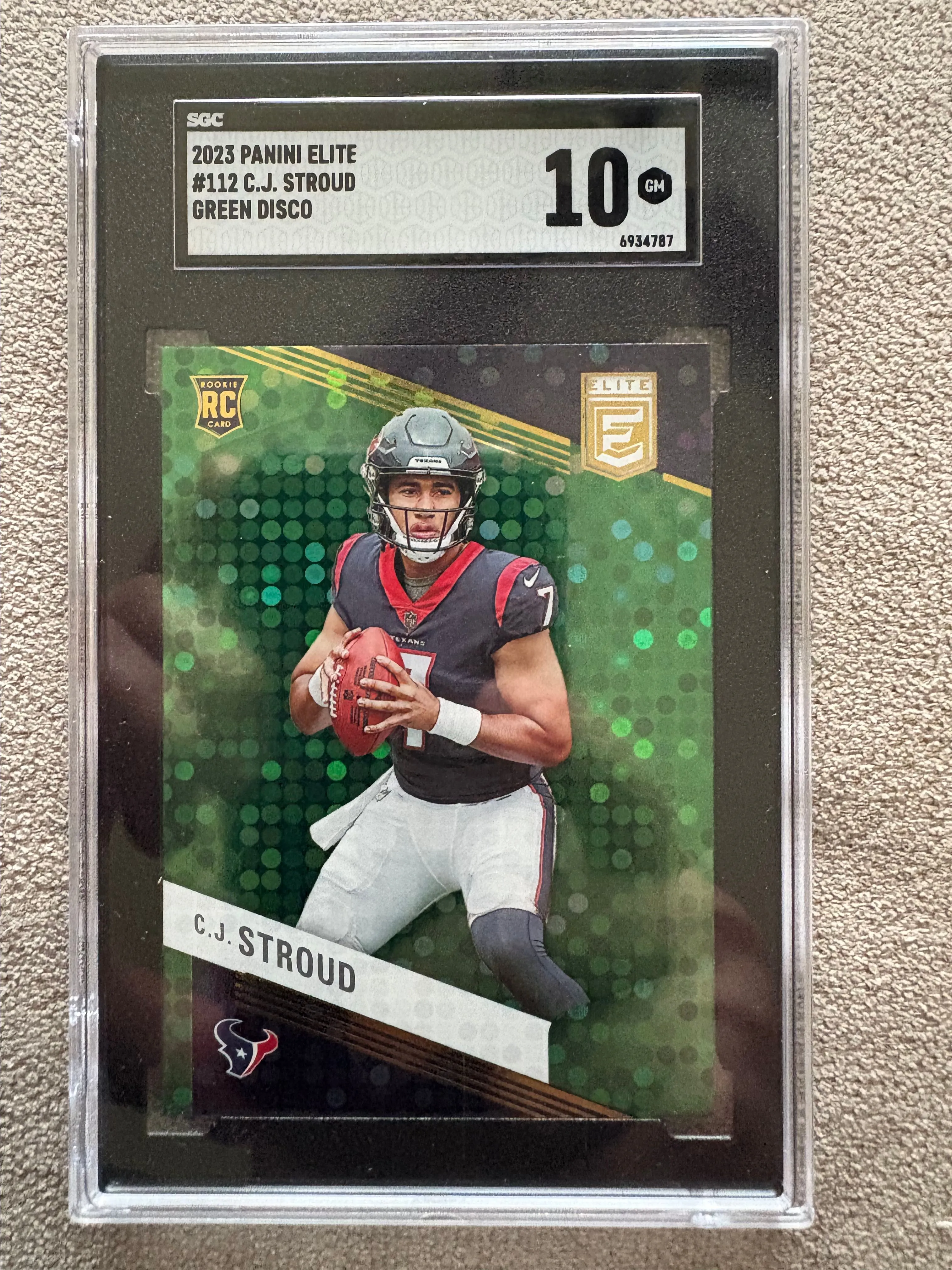 Product image for CJ Stroud RC Elite Green Disco SGC 10