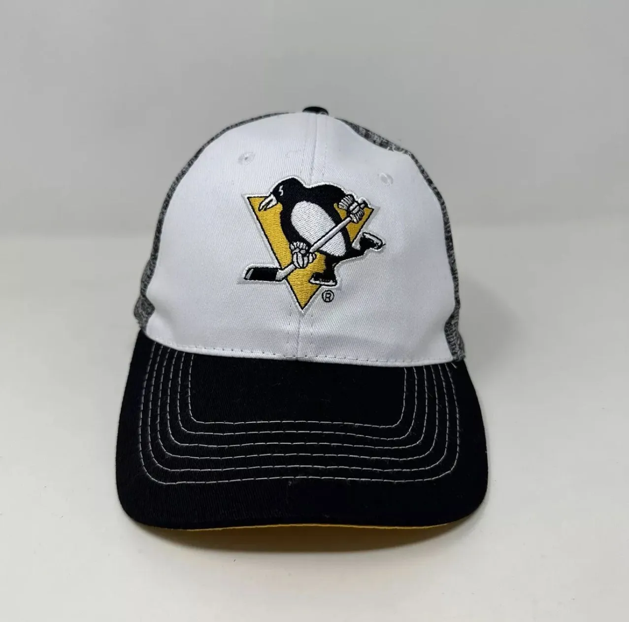 Product image for Pittsburgh Penguins Hat Adult Snapback Black White Men Cap NHL Hockey