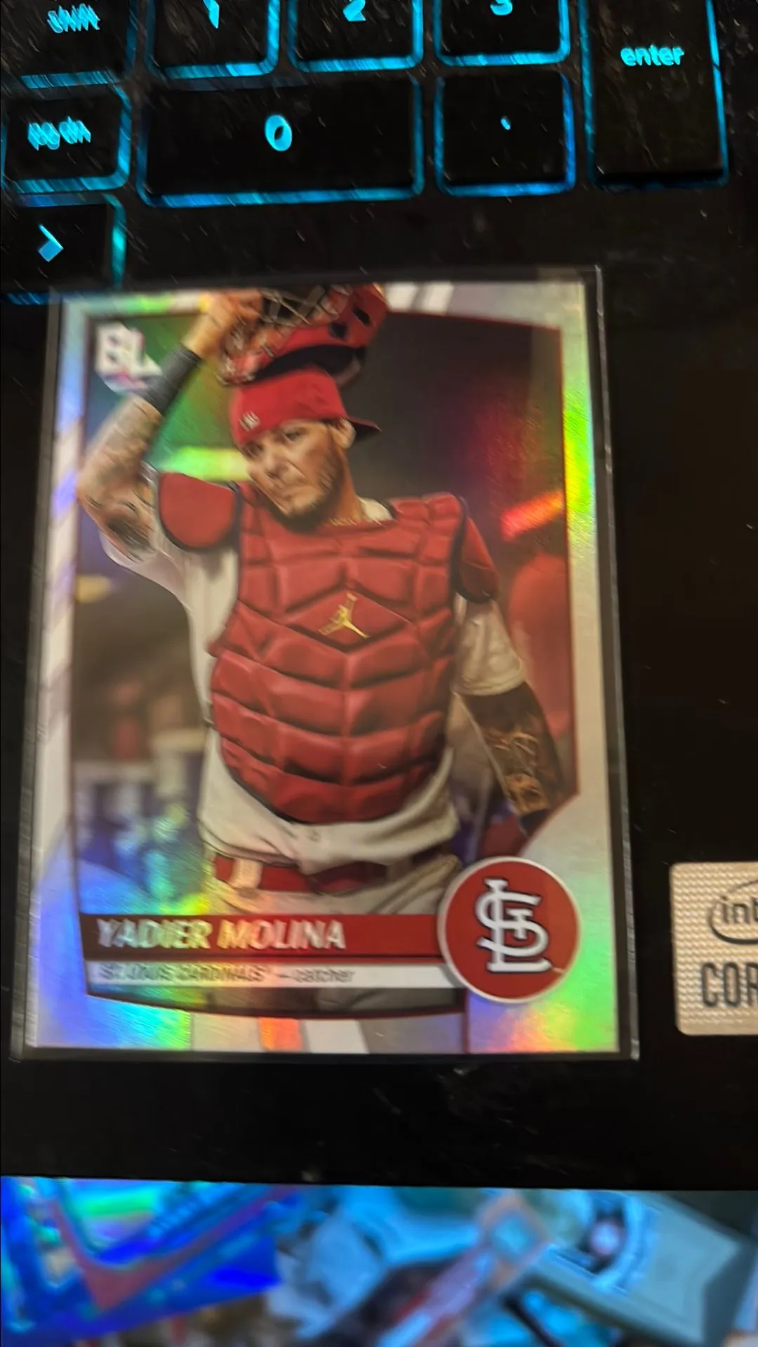 Product image for Yadier Molina 2023 topps big league foil Cardinals