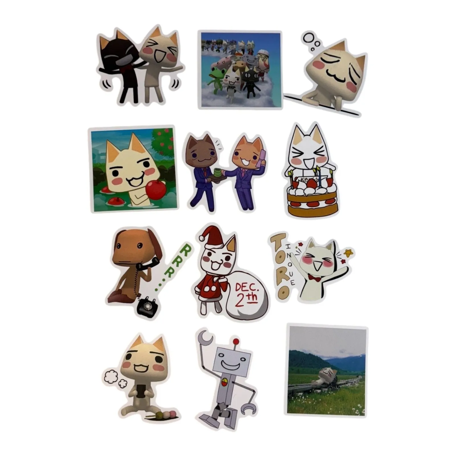 Product image for 12 CATS  Stickers * Set A * Super Meower Fun!