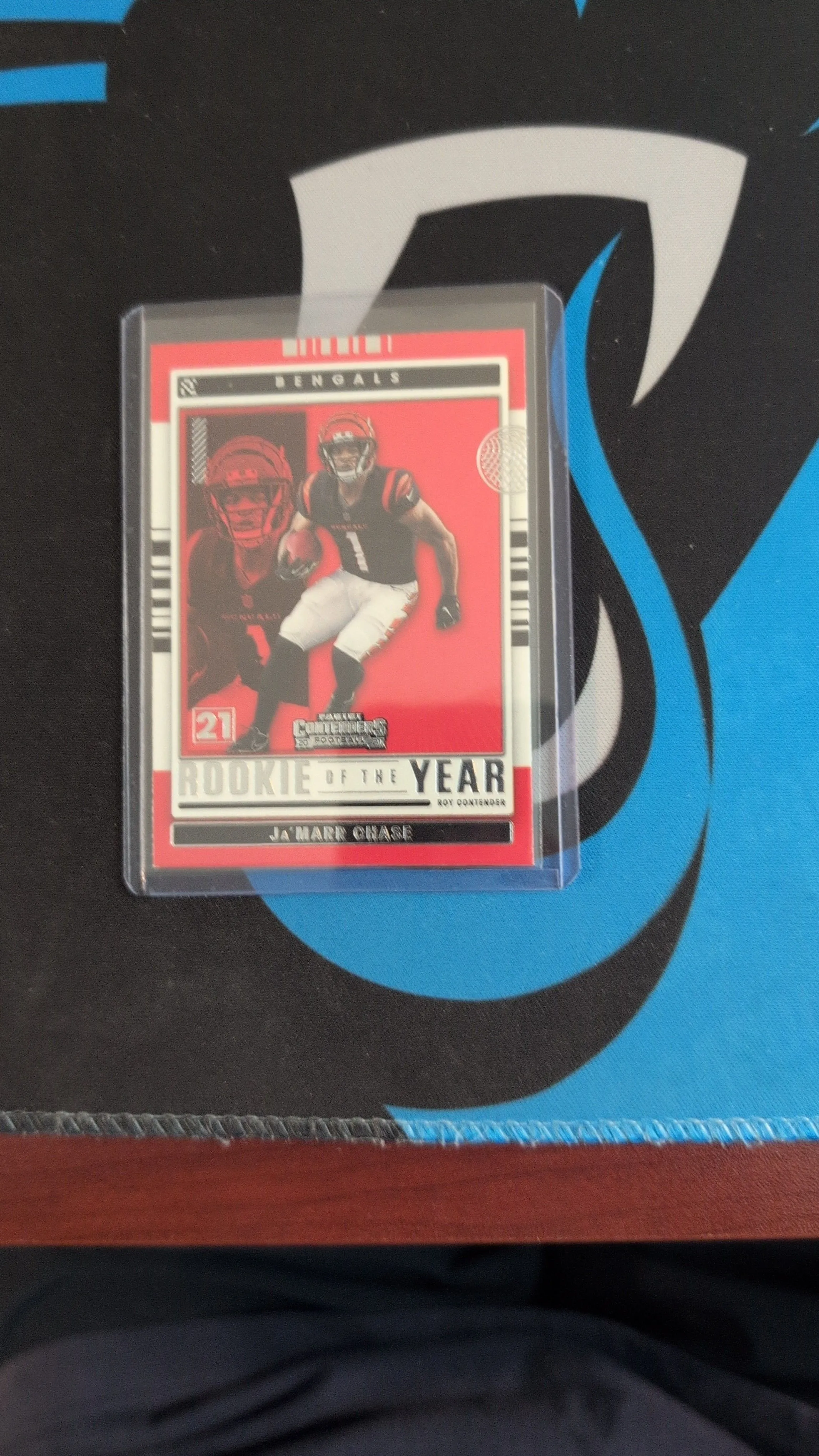 Product image for 2021 contenders rookie of year Ja'Marr Chase RC