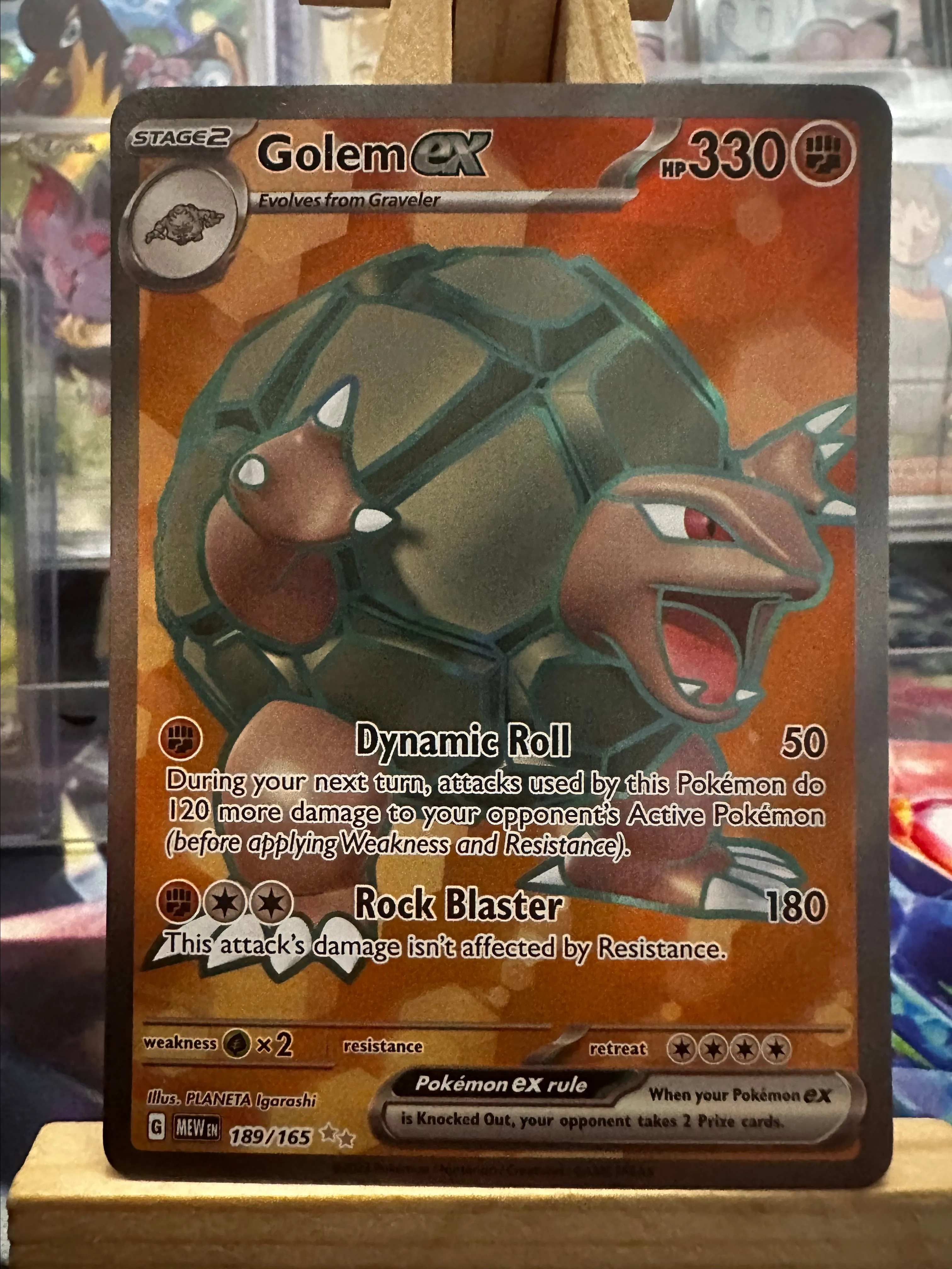 Golem ex 189/165 Scarlet & Violet Pokemon 151 Full Art Pokemon Card Mint/NM   Whatnot: Shop, Sell, Connect