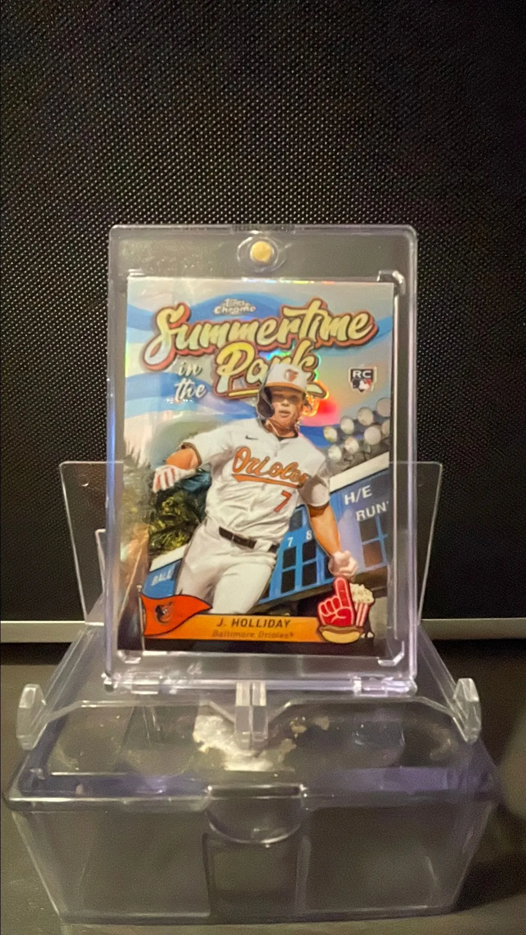 Product image for 2024 Topps chrome Jackson Holiday RC Summer Time In The Park Refractor Orloles