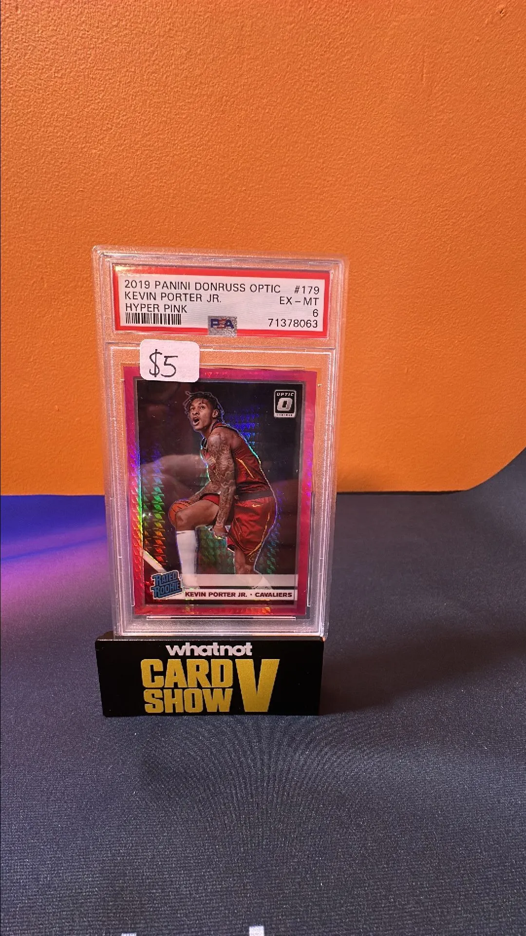 Product image for 2019 Panini Donruss Optic Kevin Porter Jr. 179 Hyper Pink PSA EX-MT 6