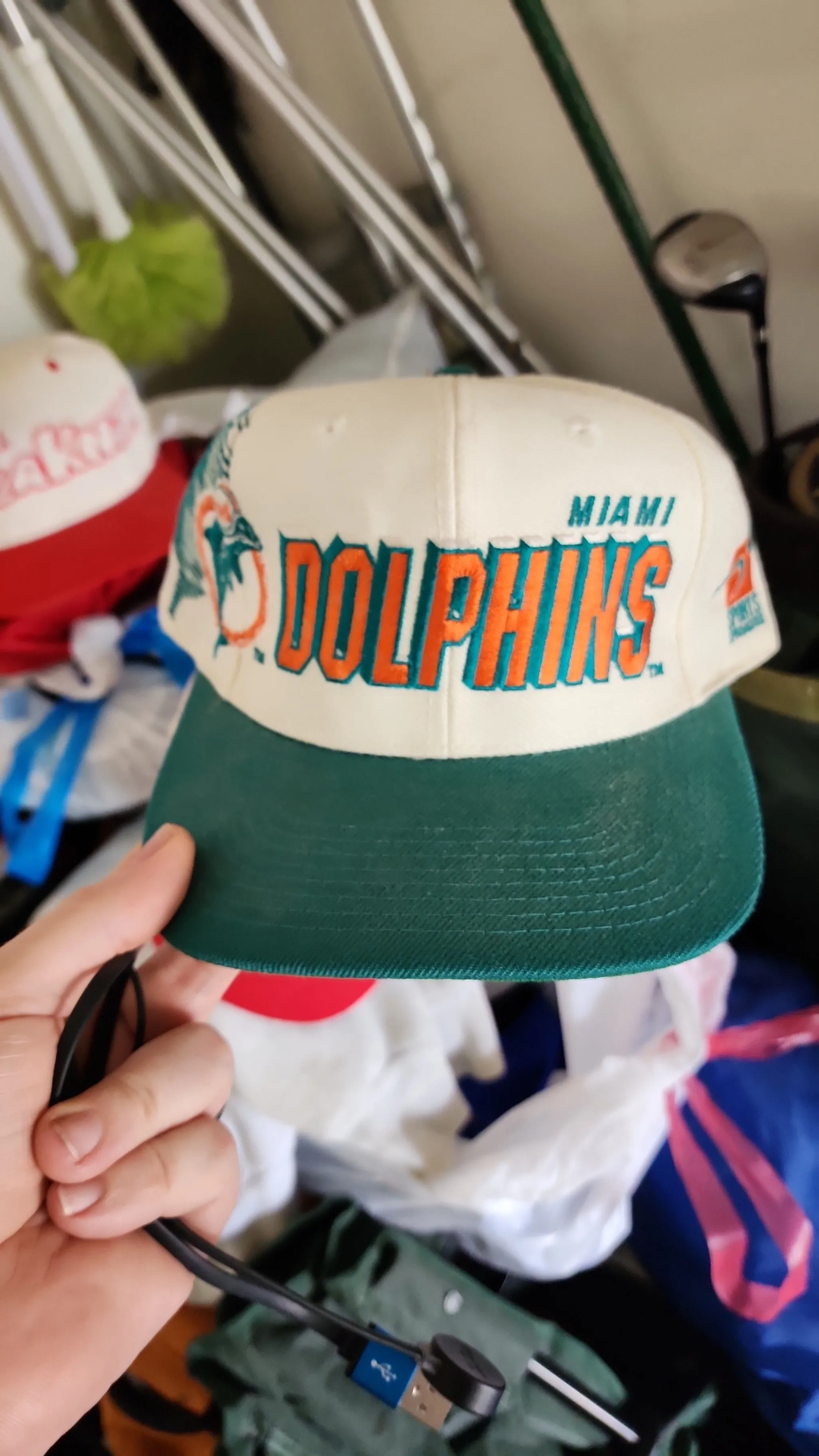 Product image for vintage Miami dolphins snapback