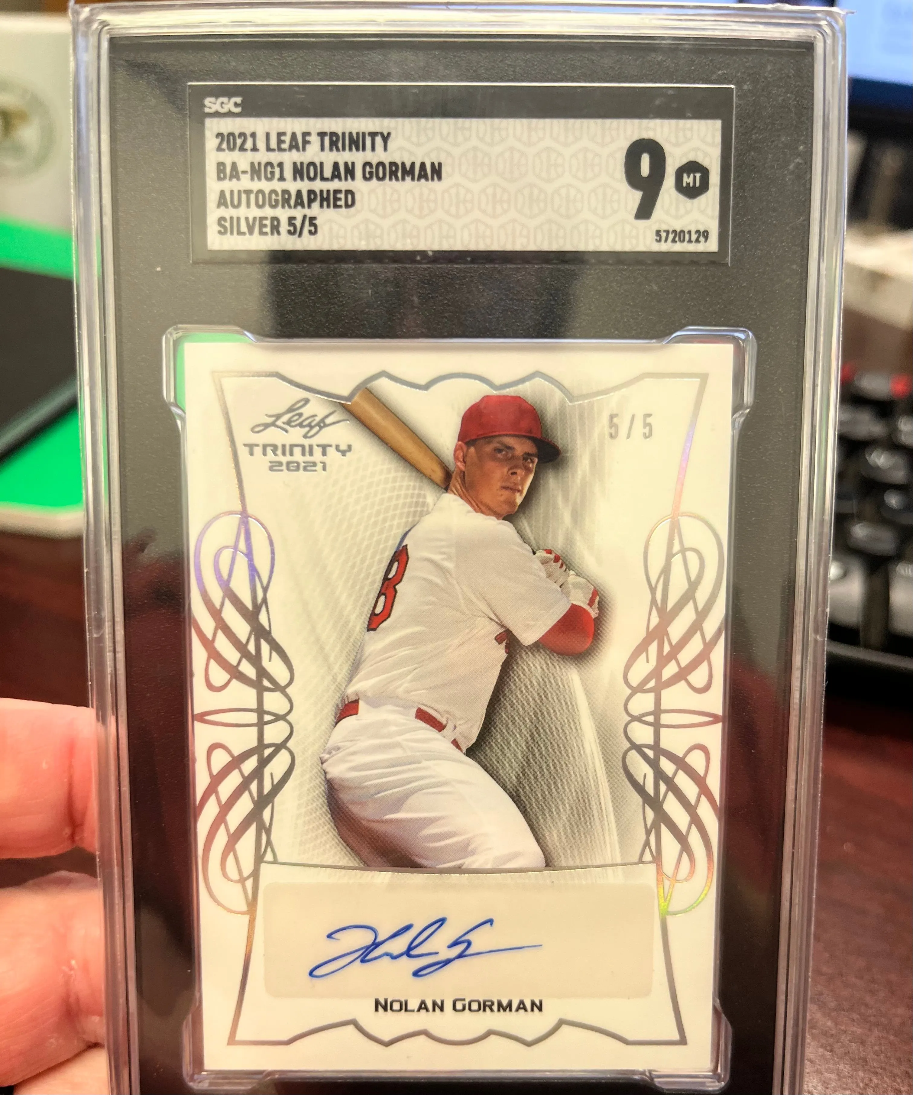 Product image for 2021 Leaf Trinity Nolan Gorman Auto 5/5