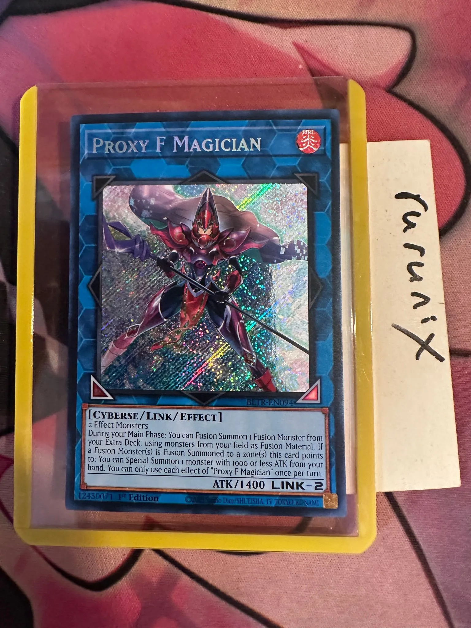 Yugioh Proxy F Magician BLTR-EN094 Secret Rare Battles of Legend: Terminal  Revenge (BLTR)  Whatnot: Shop, Sell, Connect
