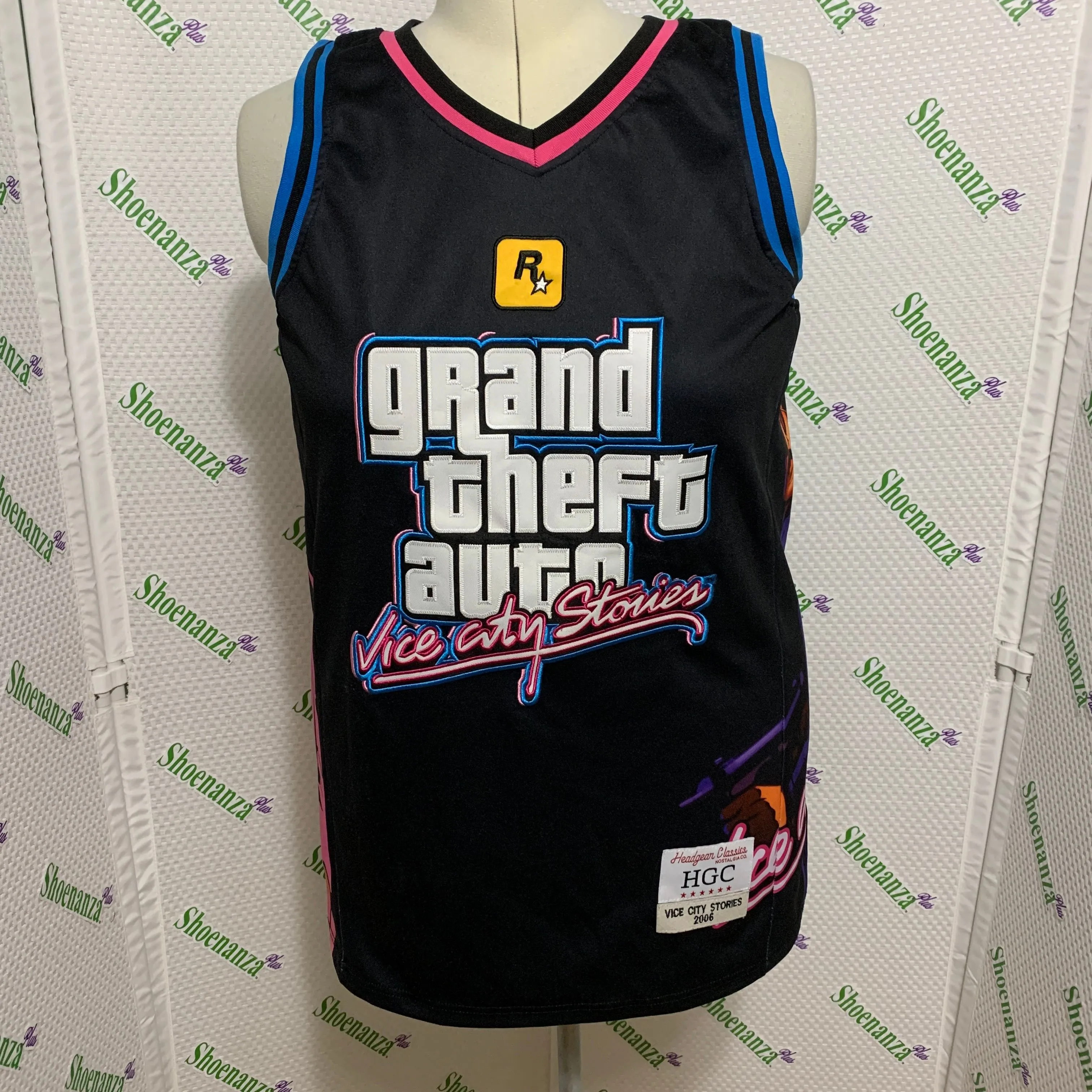 Product image for Headgear Classics Basketball Jersey Grand Theft Auto GTA Vice City Stories Men L