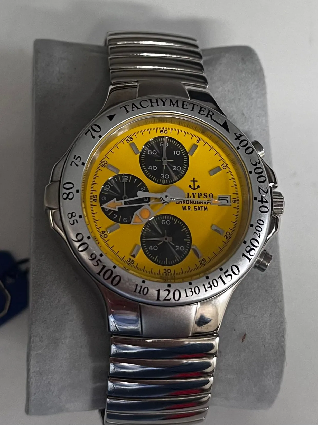 Product image for Yellow Calypso Multi function Chronograph men’s watch