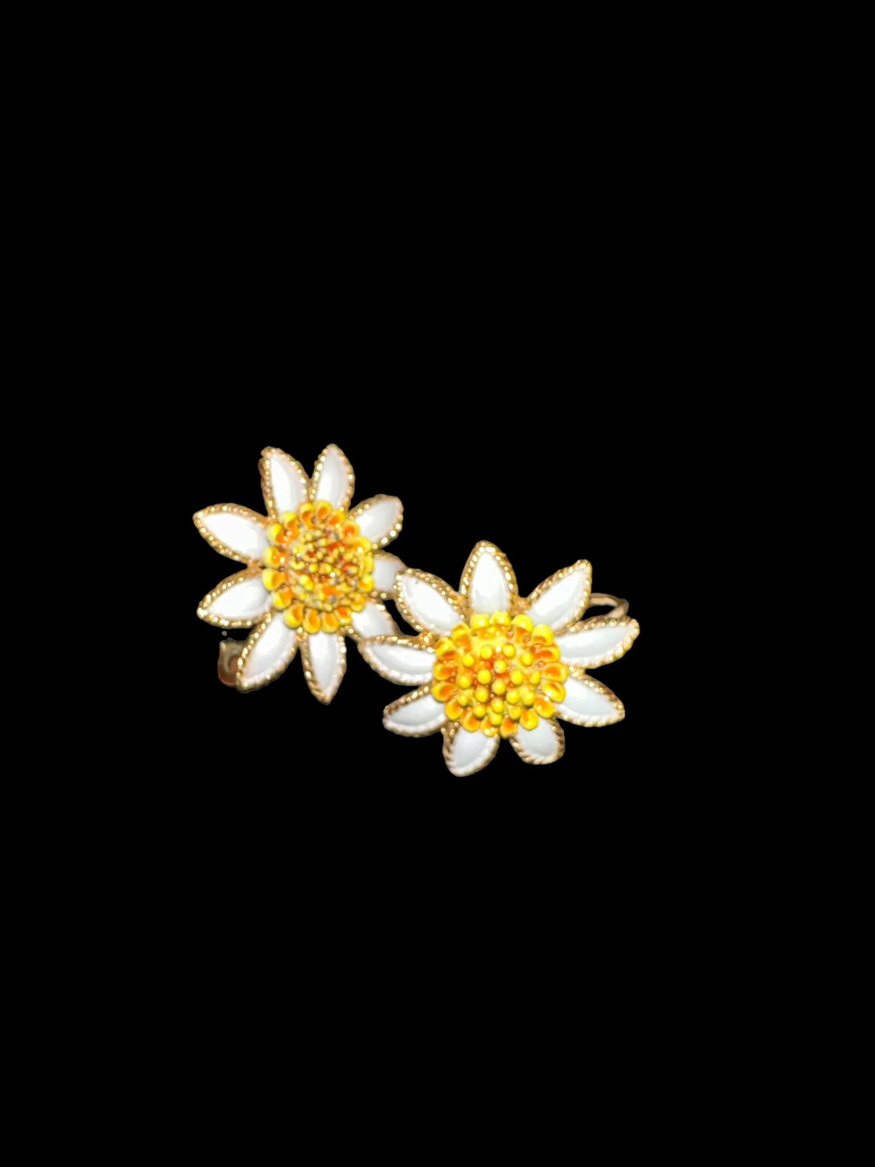 Product image for Coro Enamel Daisy Clip On earrings