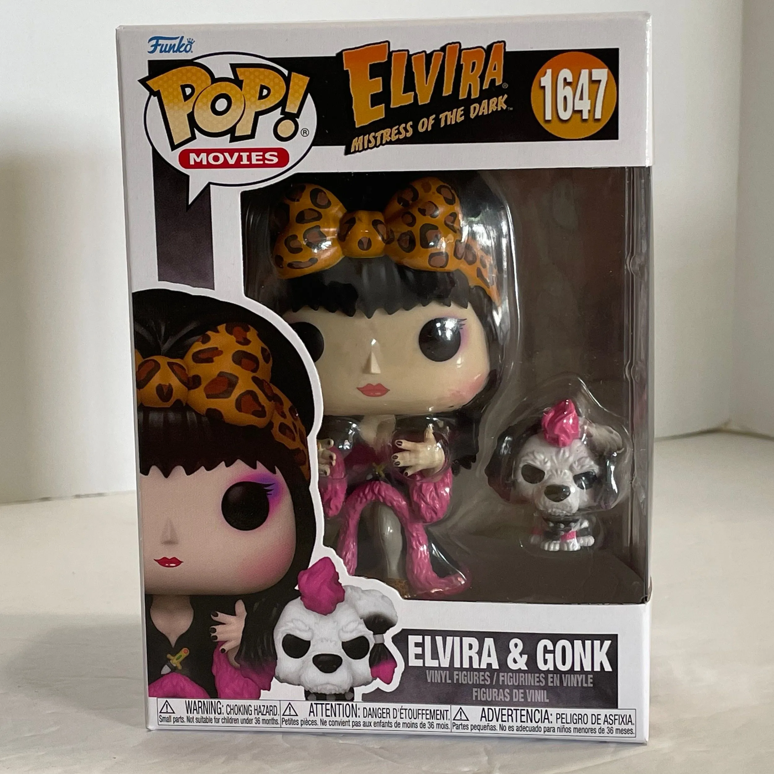 Product image for 1647 Elvira & Gonk Funko Buddy Pop Movies Television Mistress of the Dark MIB