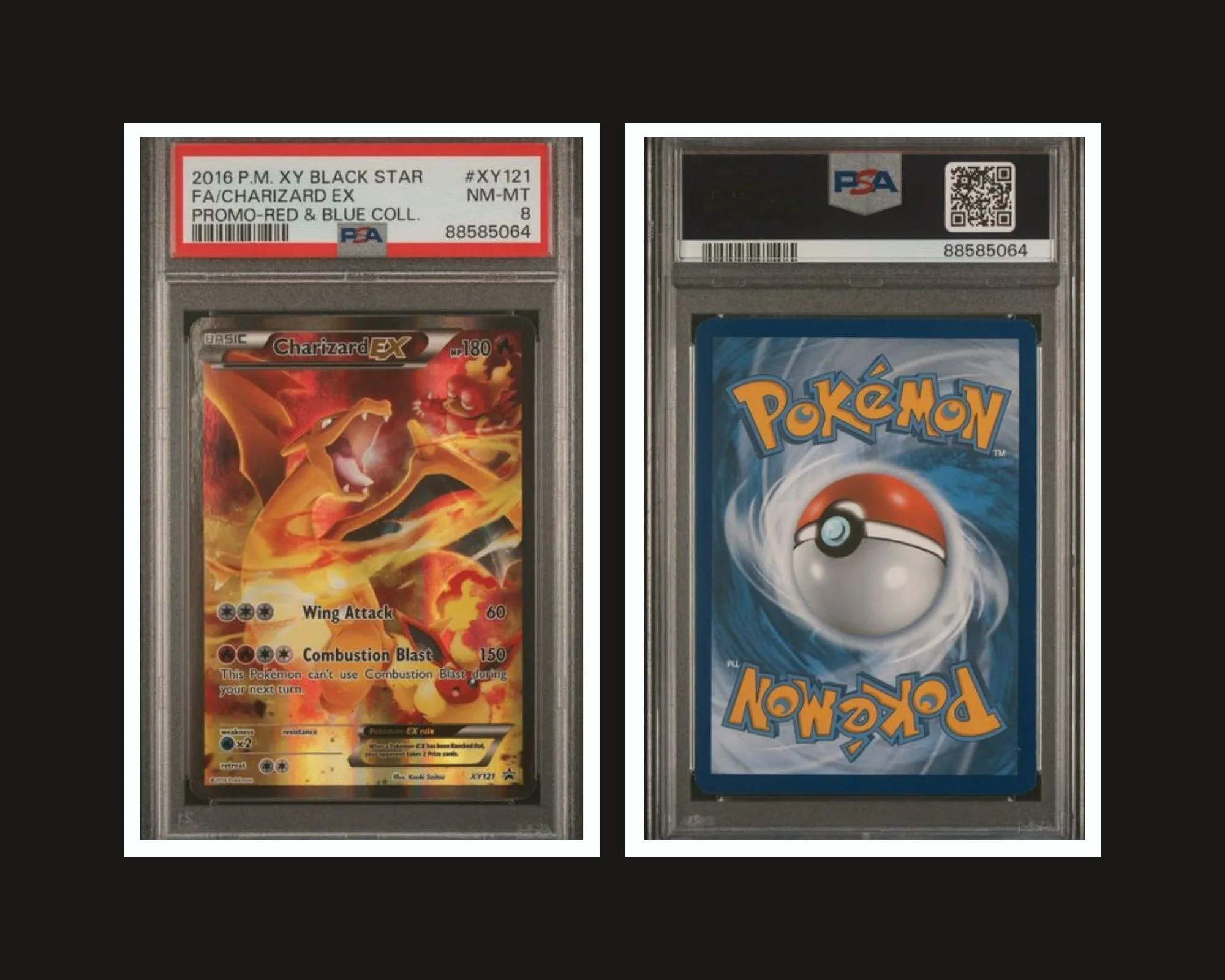 Charizard EX XY121 2016 Pokemon Xy Black Star Promo Red & Blue Coll. PSA  NM-MT 8  Whatnot: Shop, Sell, Connect