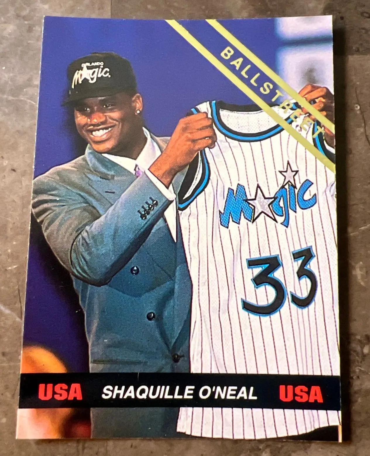 Product image for 1992 Ballstreet Shaquille O'Neal USA Olympic Basketball Rookie Vol.2 Update NM-MT Orlando Magic