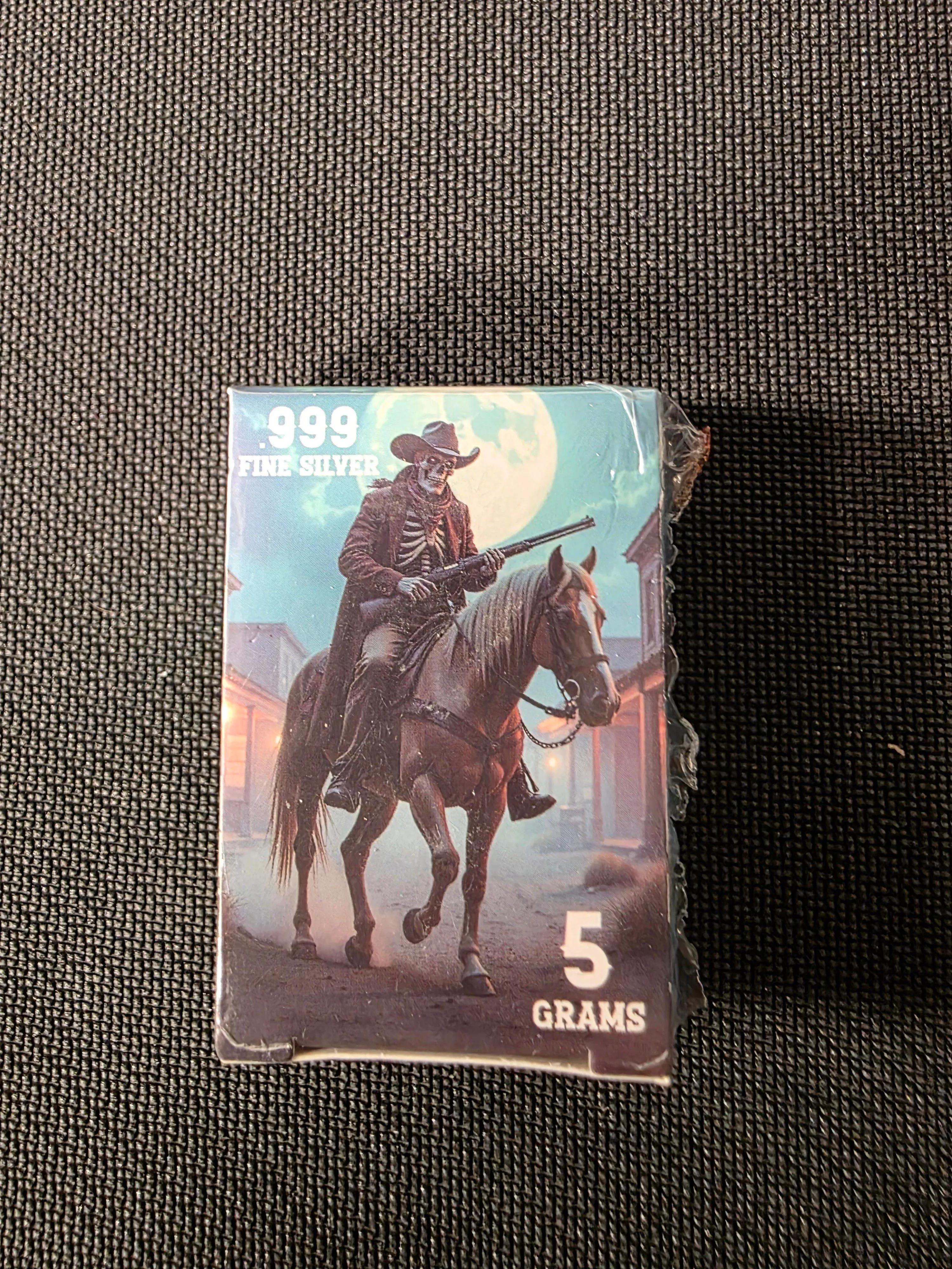 Product image for 5g Pan Silver Cowboy Limited Mintage 3000 Sealed