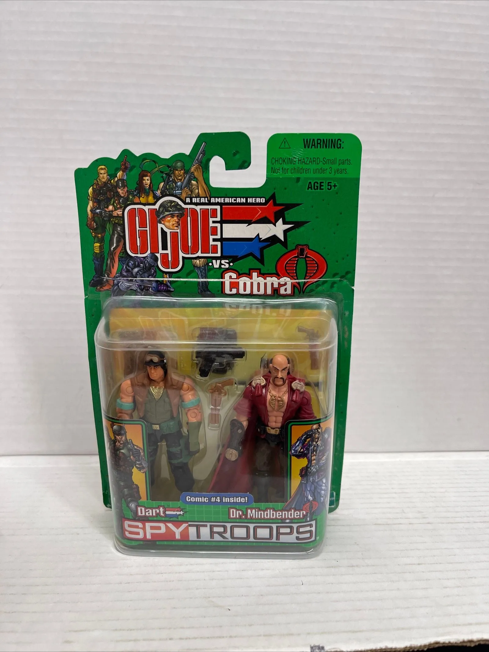Product image for G 219 G.I. Joe vs Cobra Spy Troops Dart & Dr. Mindbender Figures New Sealed