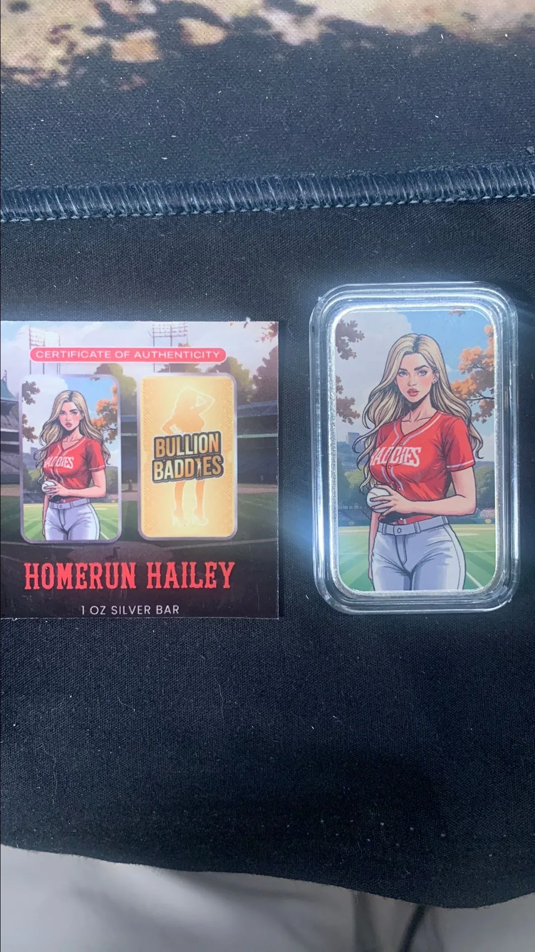 Product image for BULLION BADDIES HOMERUN HAILEY .999 SILVER 1 OZ LIMITED TO 400 