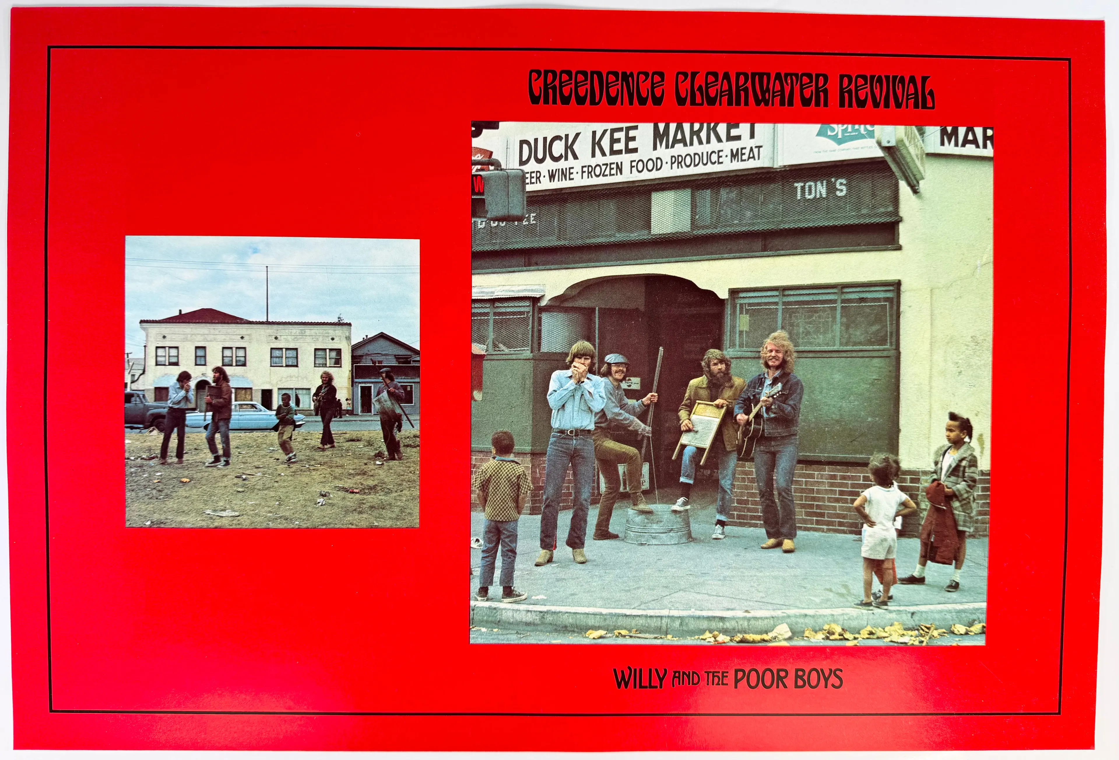 Product image for 1970 CCR Credence Clearwater Revival Vintage BOOK COVER Poster LP Rexall Willy
