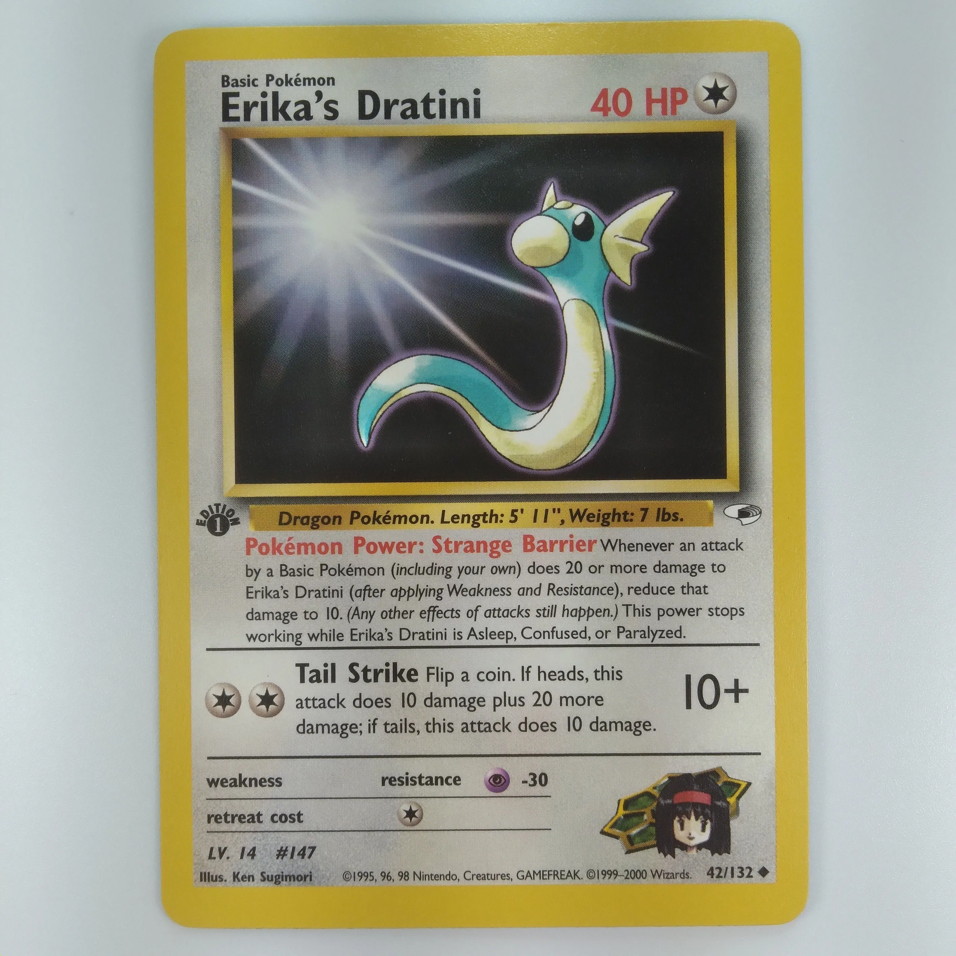 1999 dratini pokemon card 1999 Pokemon Dratini main image 1