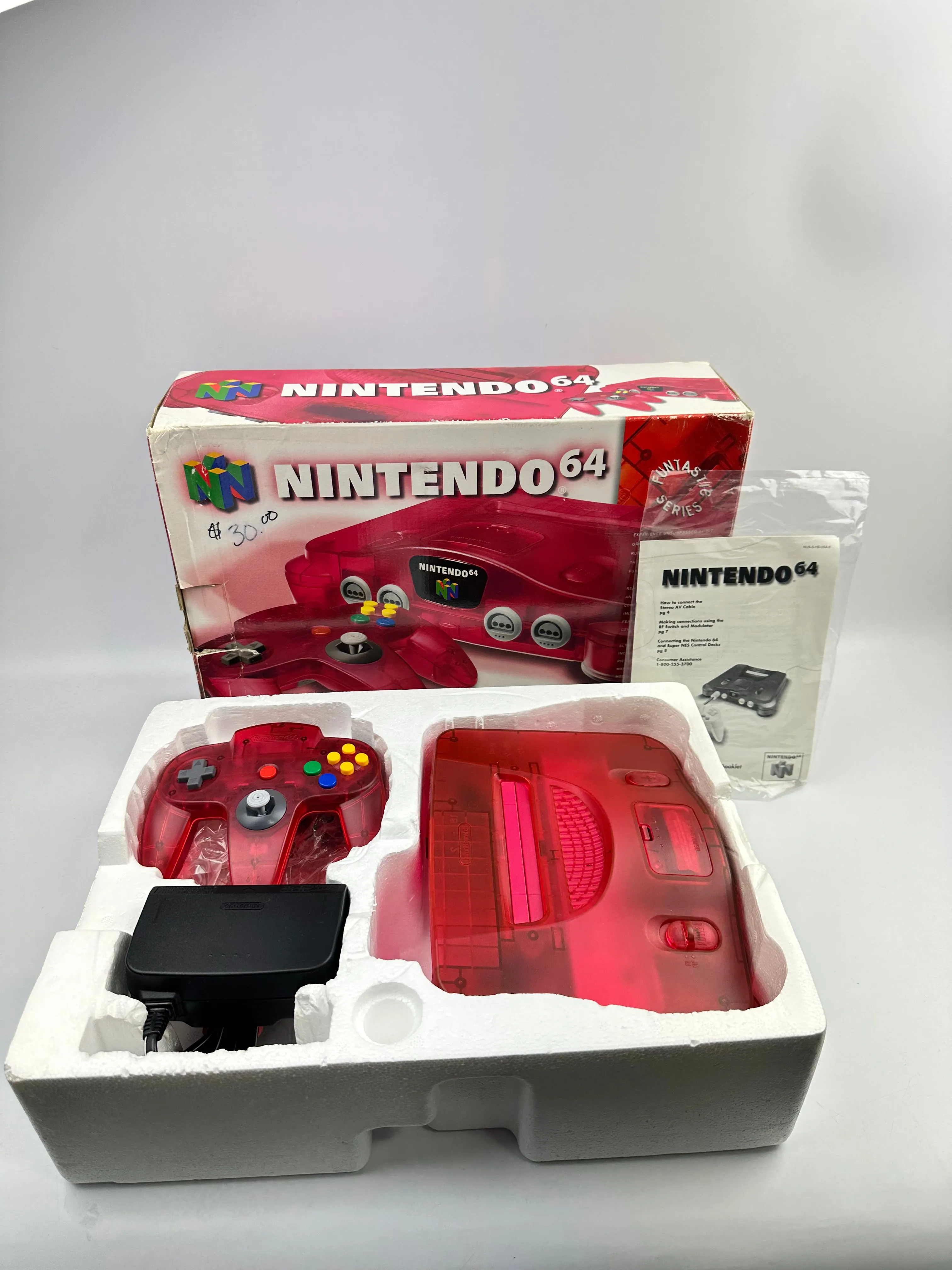 Product image for Funtastic watermelon N64 console with box