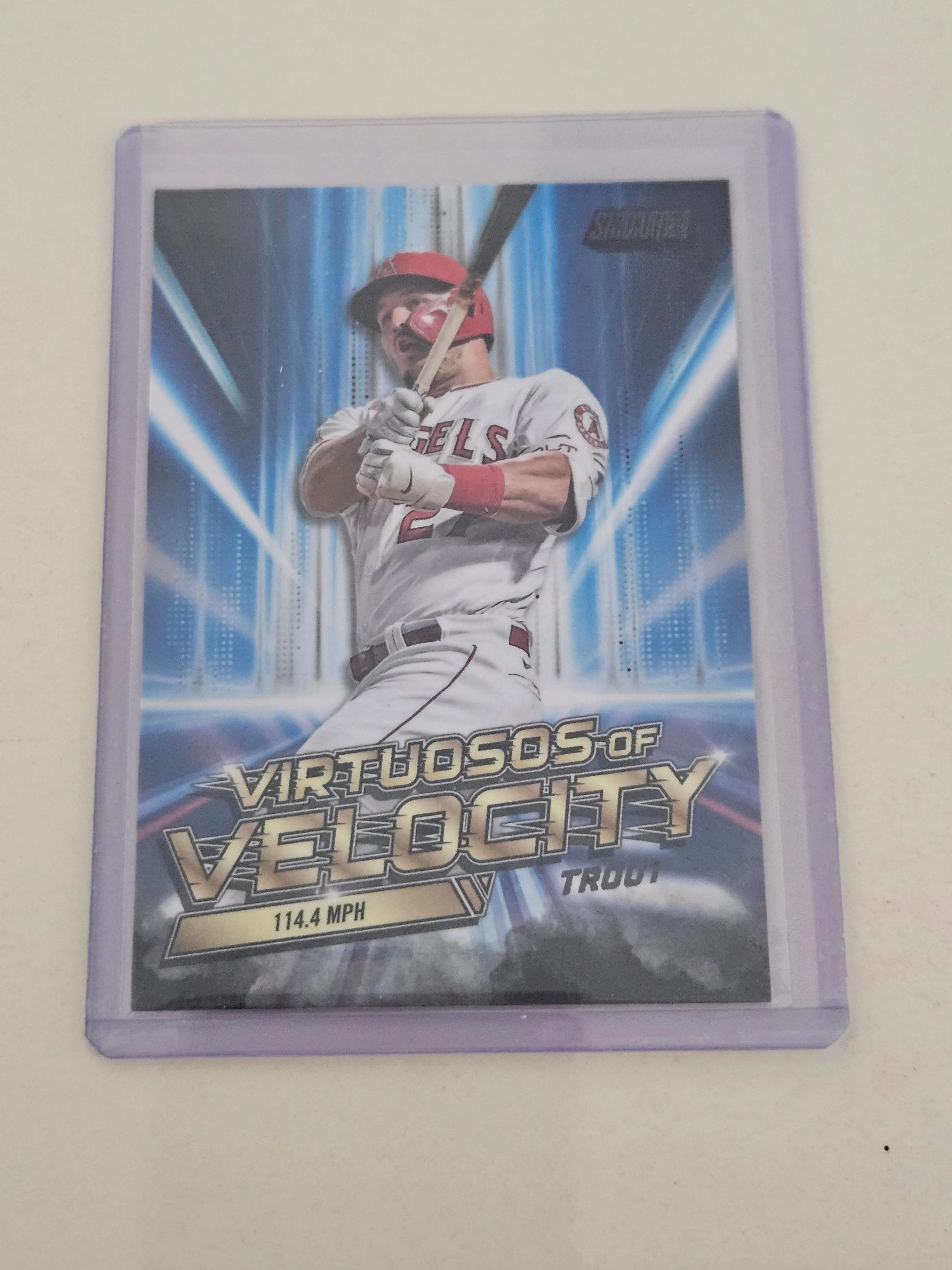Product image for Stadium Club Virtuosos of Velocity Mike Trout /99