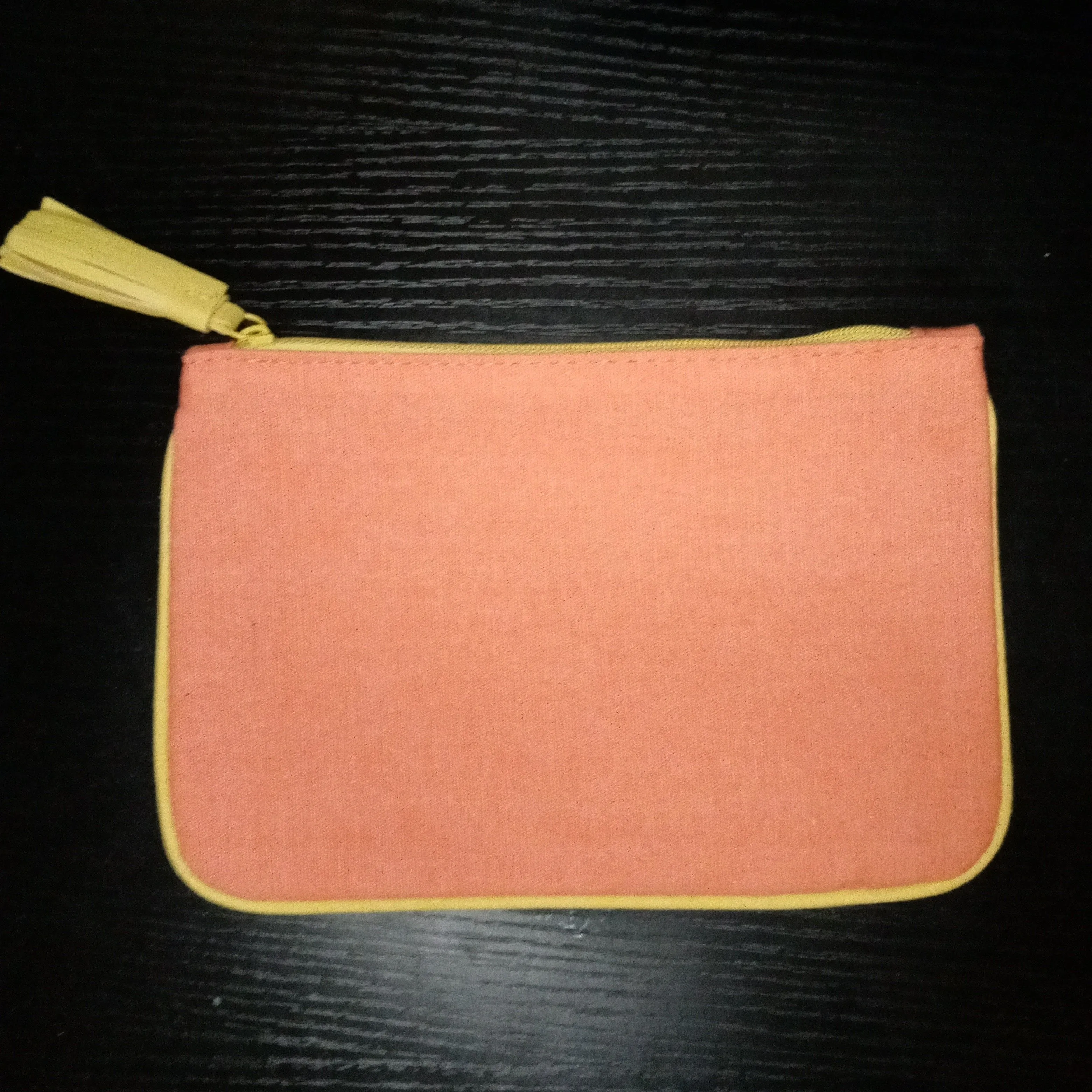 Product image for Ipsy Orange and Yellow Makeup Bag