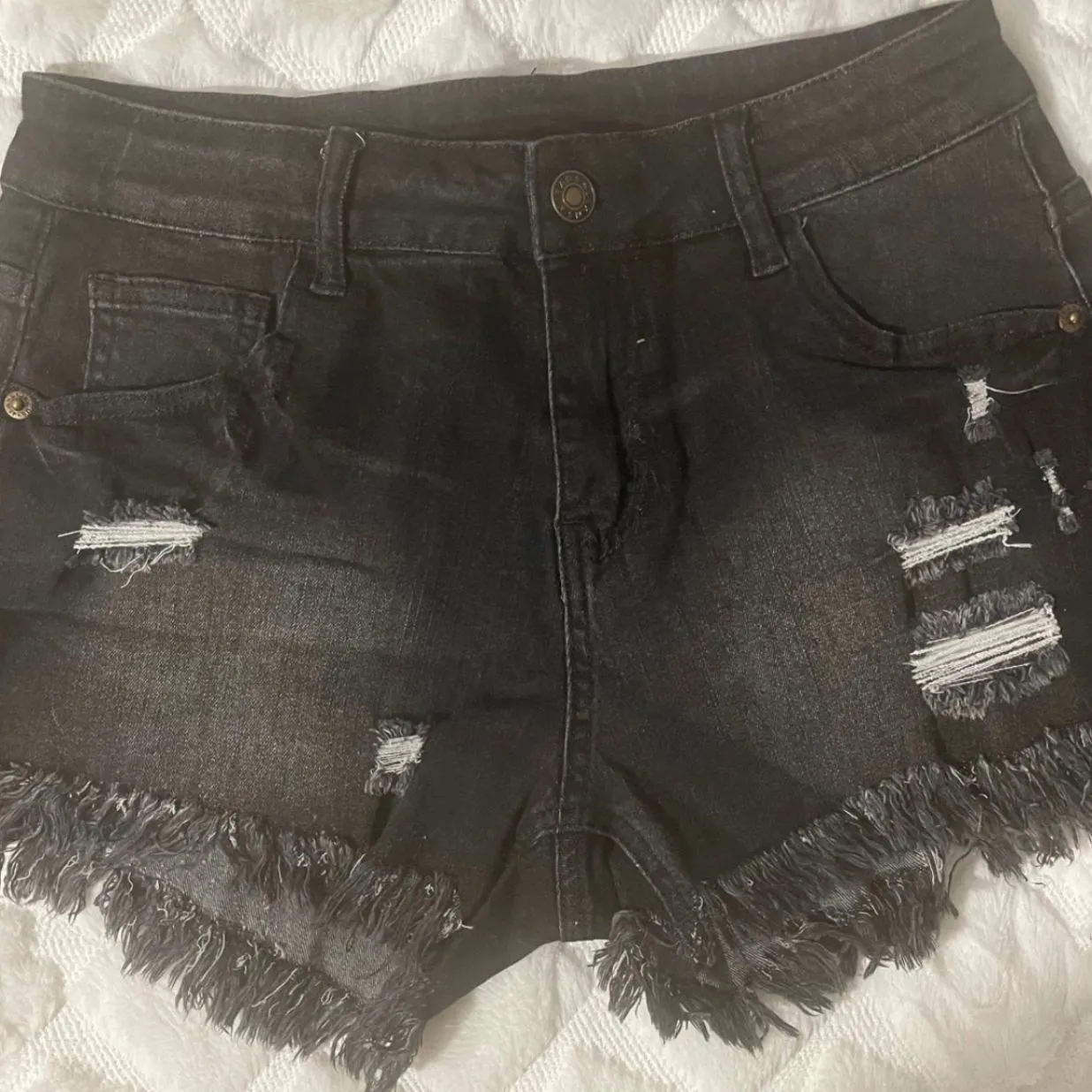 Product image for Jean Shorts Black Ripped style