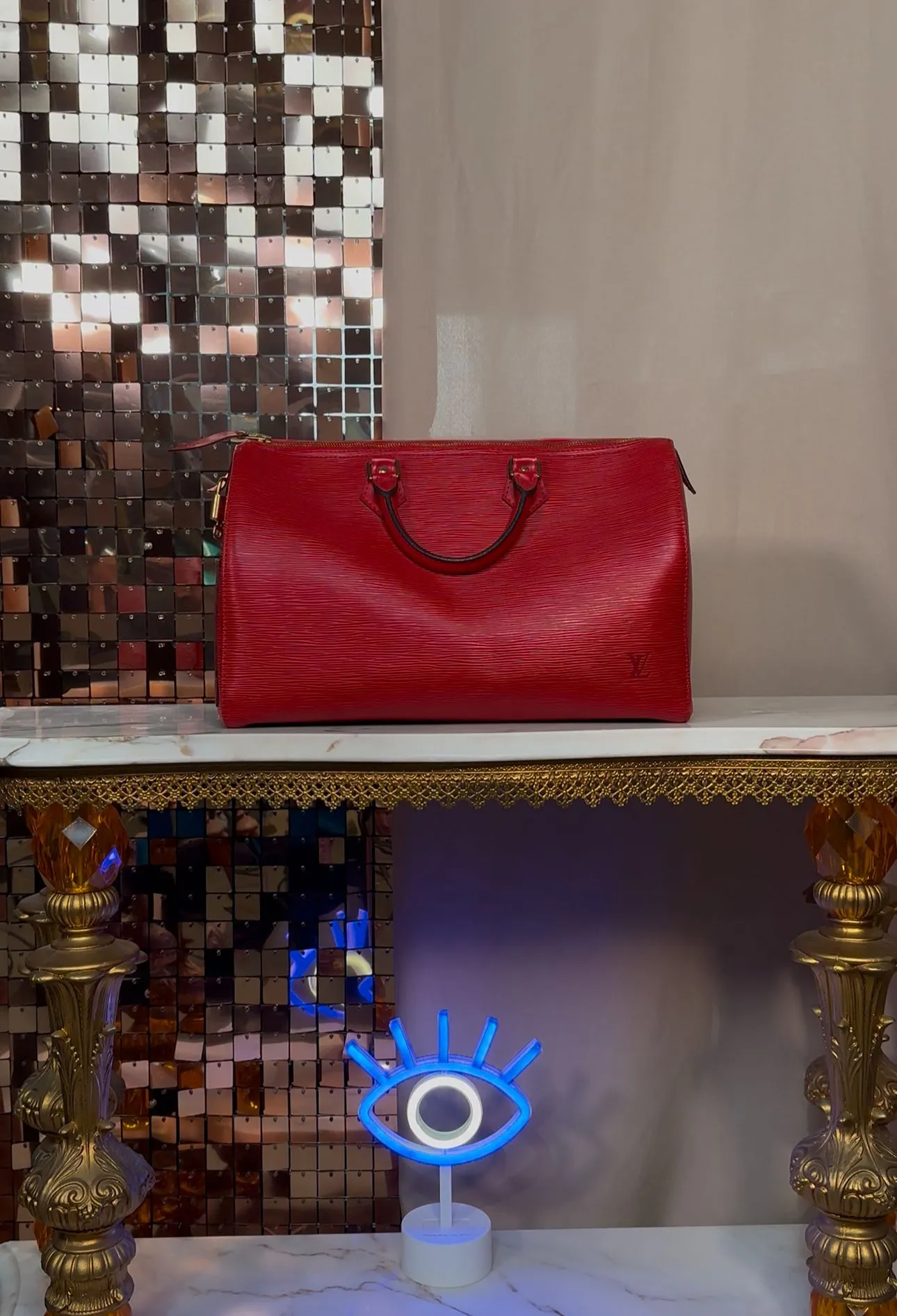 Product image for #1 -Louis Vuitton 1994 October Epi Leather Speedy 35 + dust bag