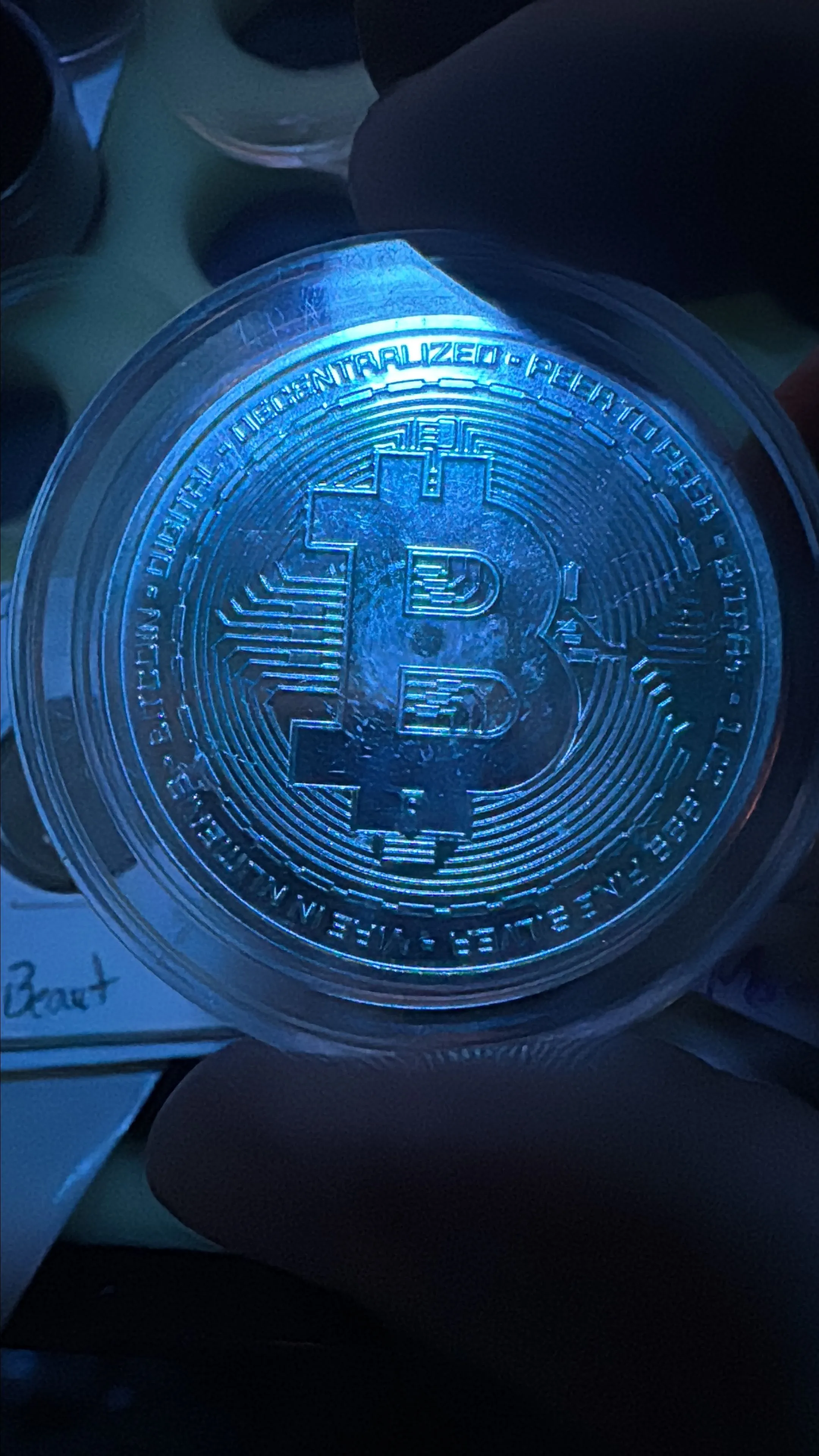 Product image for 1OZ .999 fine silver oz Bitcoin